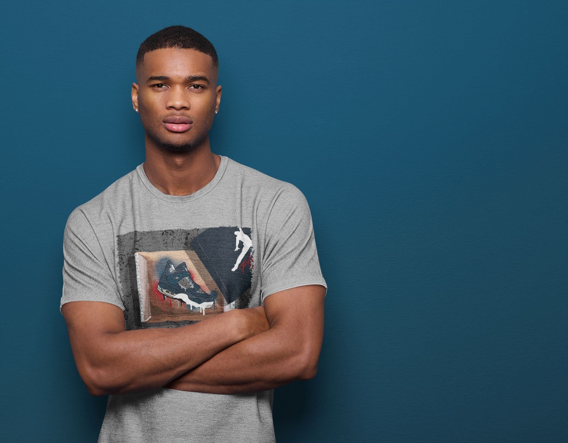 New Kicks Unisex Tops - Air Jordan 4 Deep Ocean
