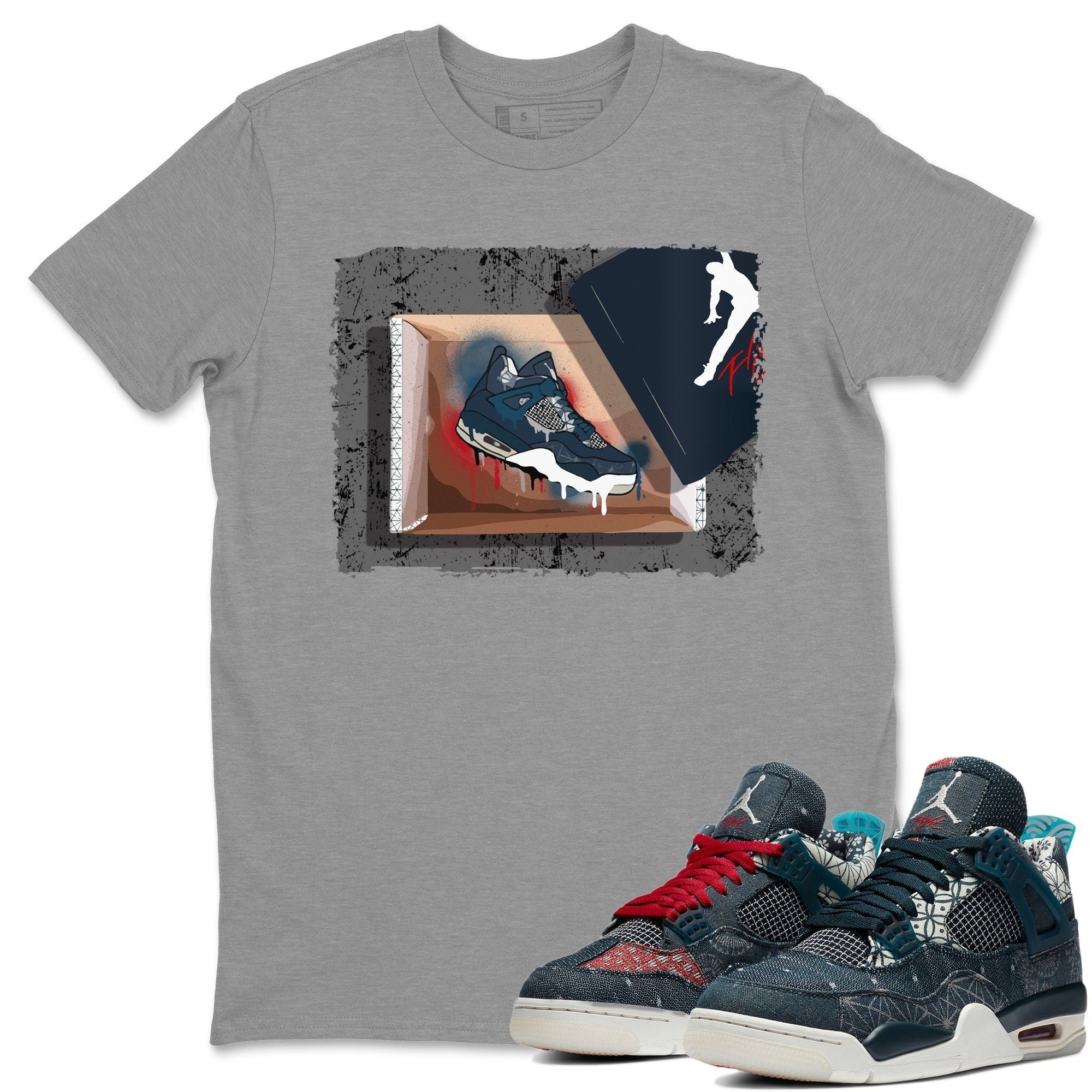 New Kicks Unisex Tops - Air Jordan 4 Deep Ocean