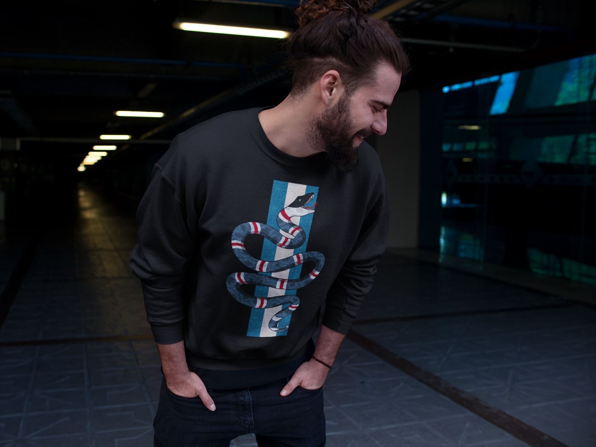 Snake Unisex Tops - Air Jordan 4 Deep Ocean