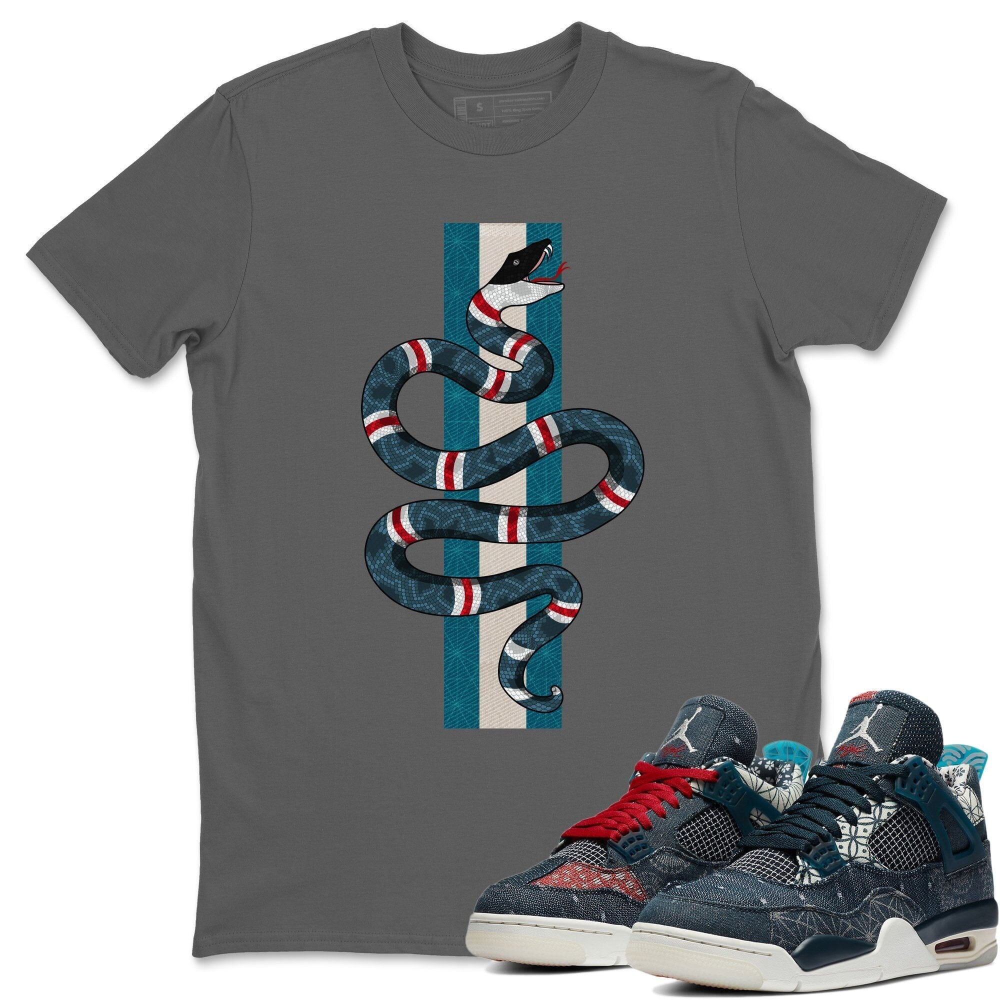 Snake Unisex Tops - Air Jordan 4 Deep Ocean