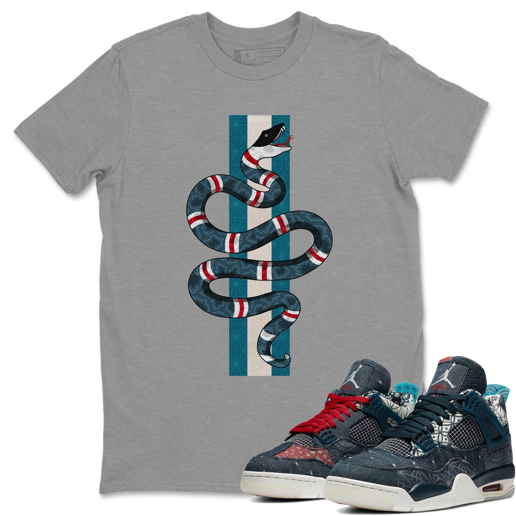 Snake Unisex Tops - Air Jordan 4 Deep Ocean