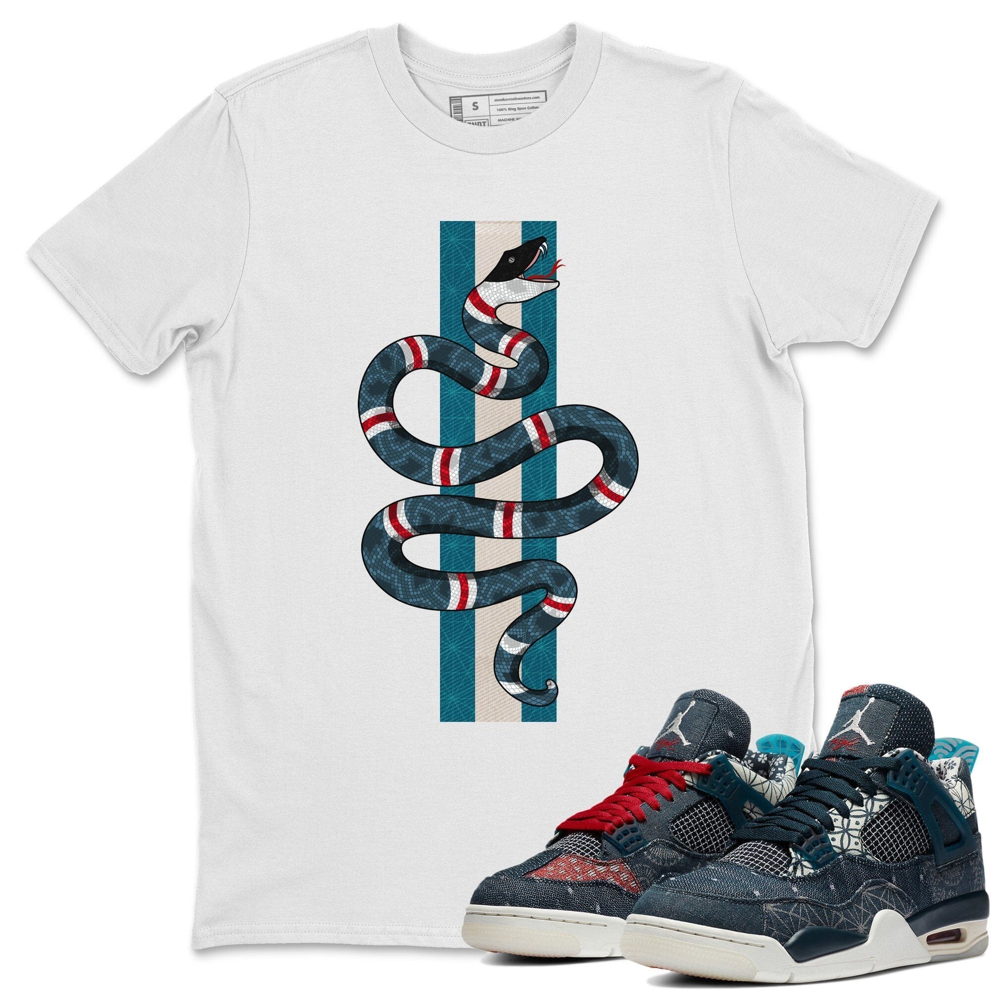 Snake Unisex Tops - Air Jordan 4 Deep Ocean