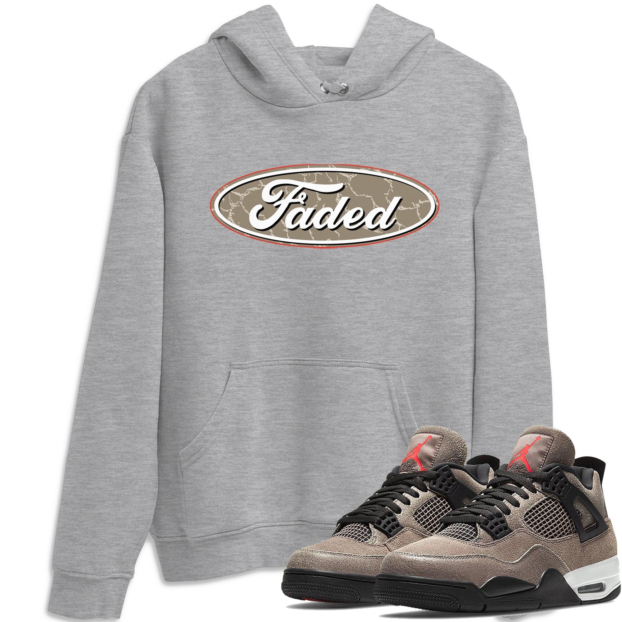 Faded Unisex Tops - Air Jordan 4 Taupe Haze