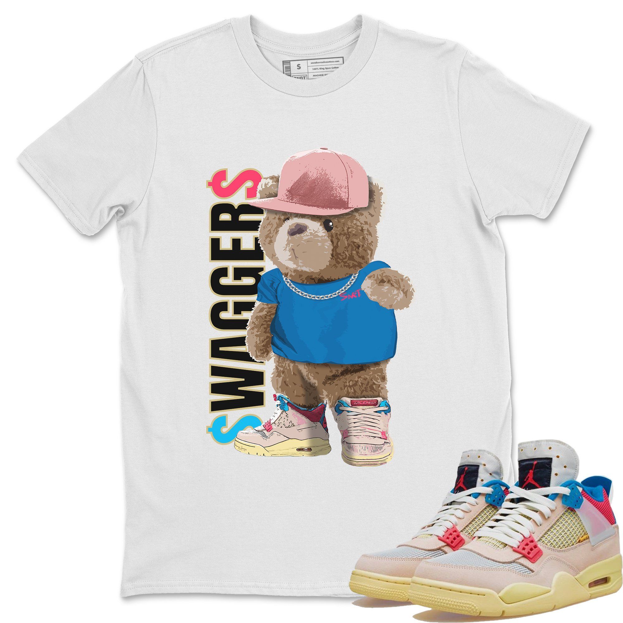 Bear Swaggers Unisex Tops - Air Jordan 4 Union Guava Ice
