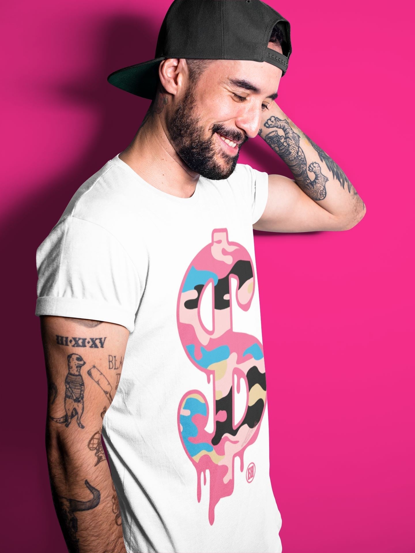 Dollar Camo Unisex Tops - Air Jordan 4 Union Guava Ice