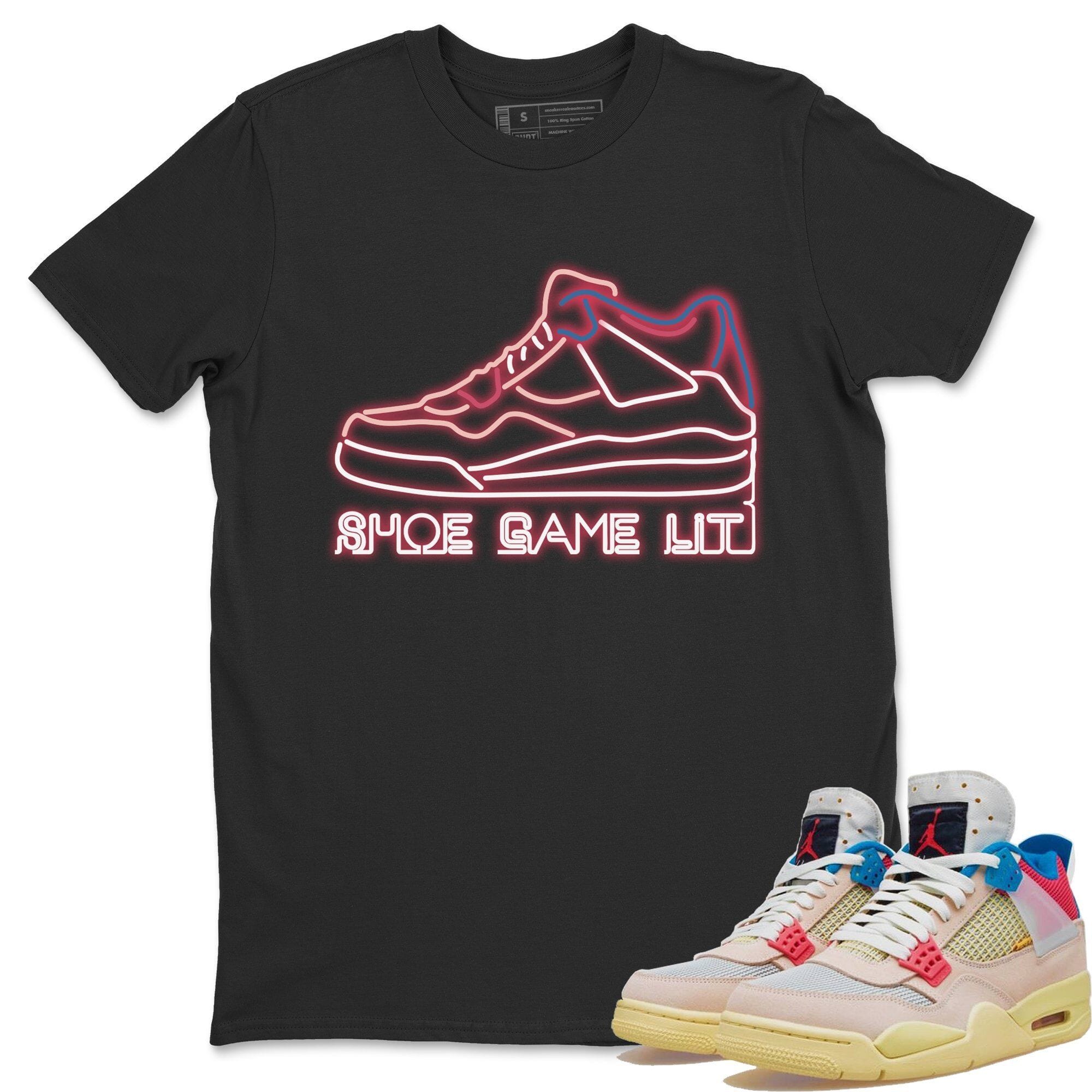 Shoe Game Lit Unisex Tops - Air Jordan 4 Union Guava Ice