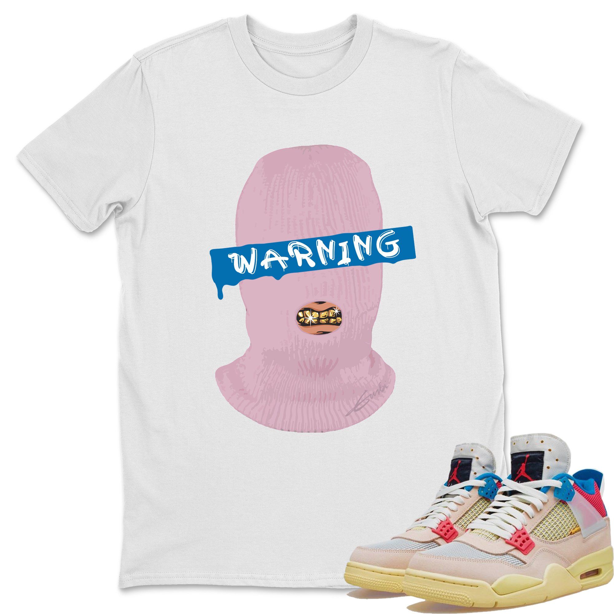 Warning Unisex Tops - Air Jordan 4 Union Guava Ice