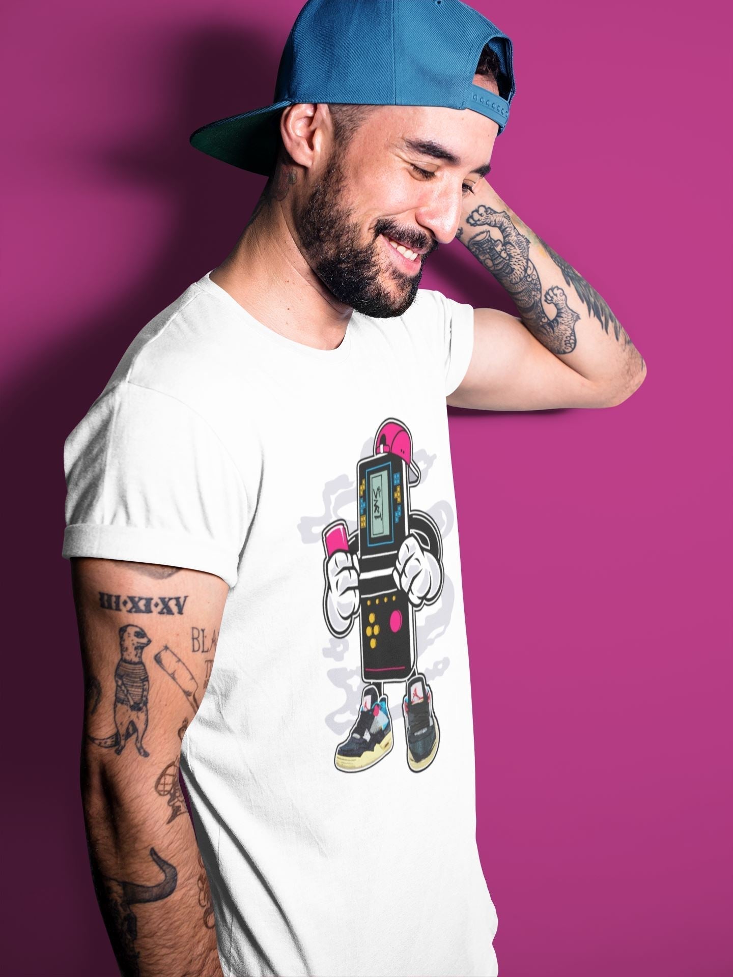 Game Boy Unisex Tops - Air Jordan 4 Union Off Noir