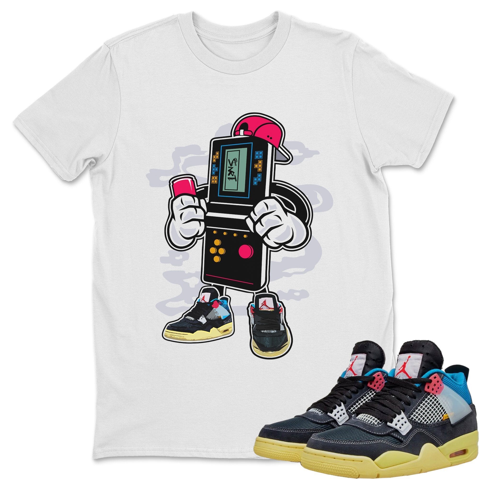 Game Boy Unisex Tops - Air Jordan 4 Union Off Noir