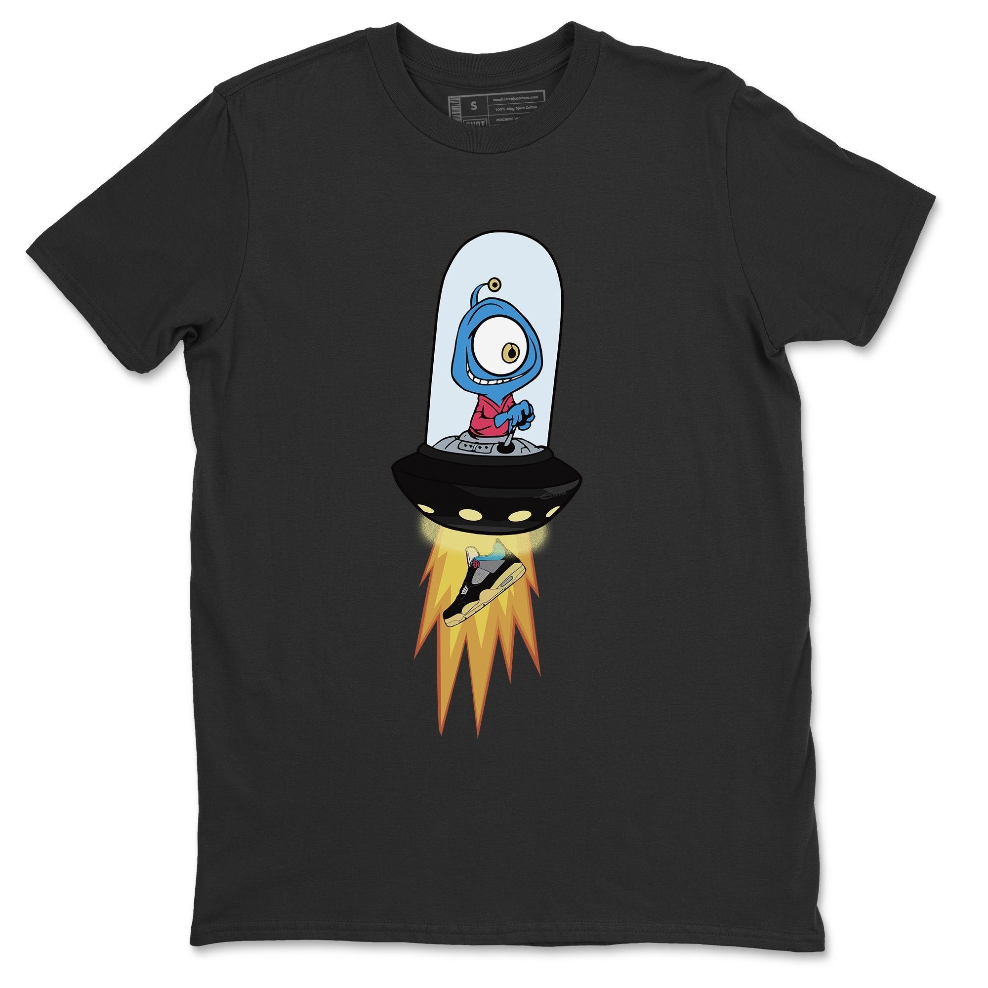 Alien Unisex Tops - Air Jordan 4 Union Off Noir