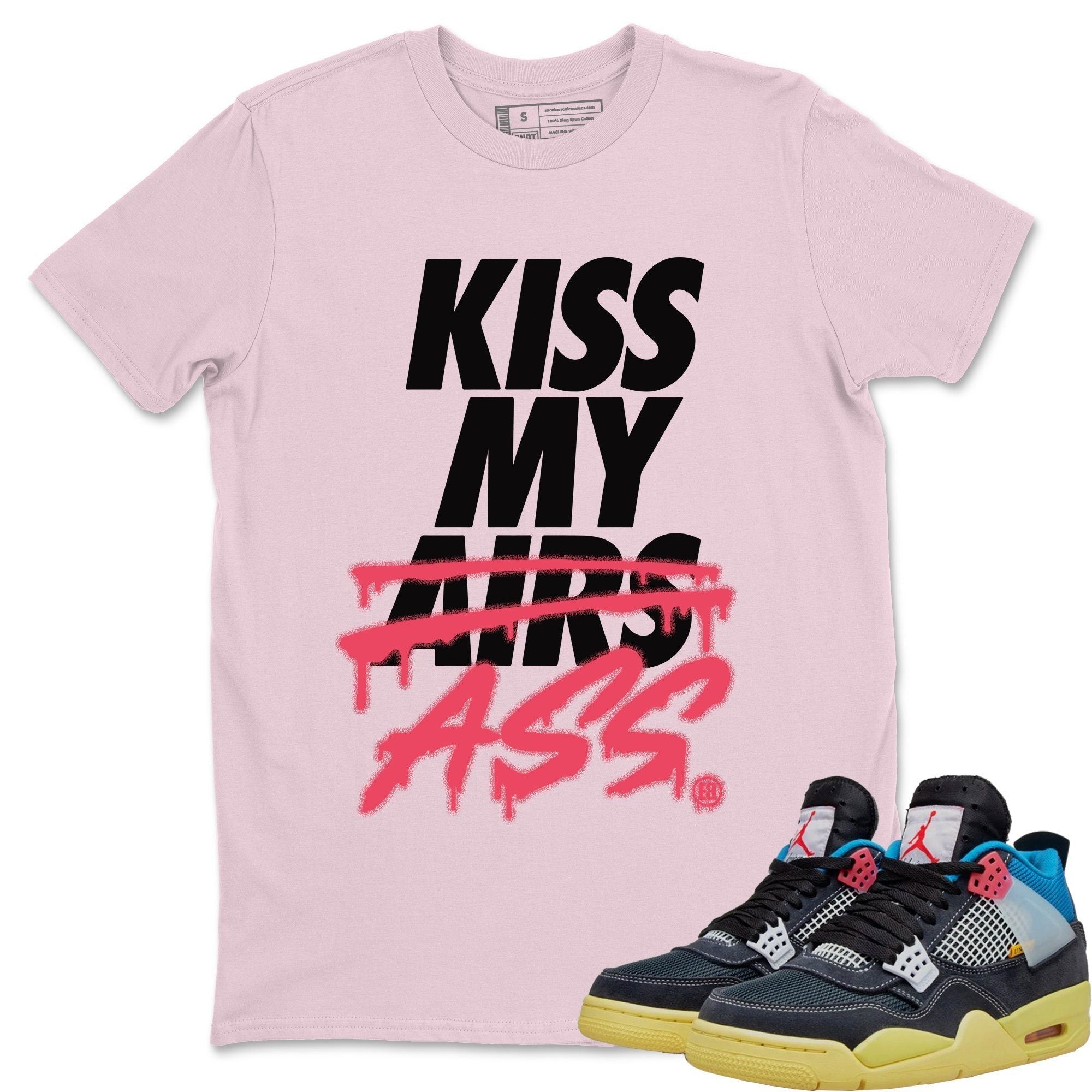 Kiss My Ass Unisex Tops - Air Jordan 4 Union Off Noir