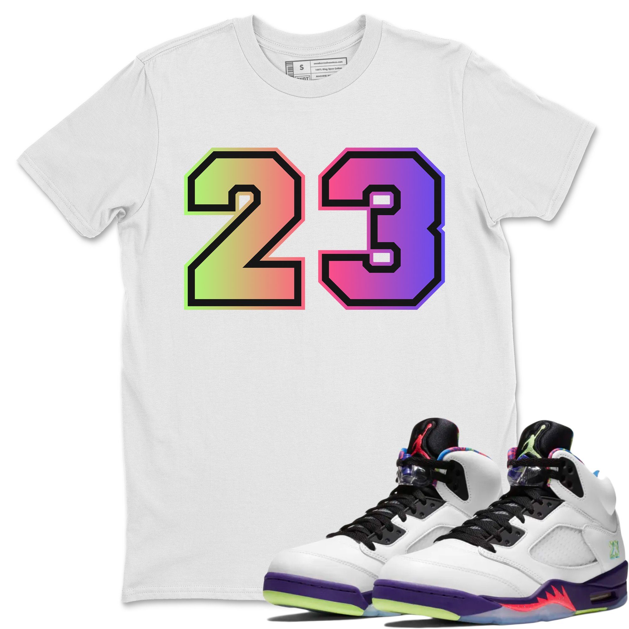 23 Unisex Tops - Air Jordan 5 Ghost Green