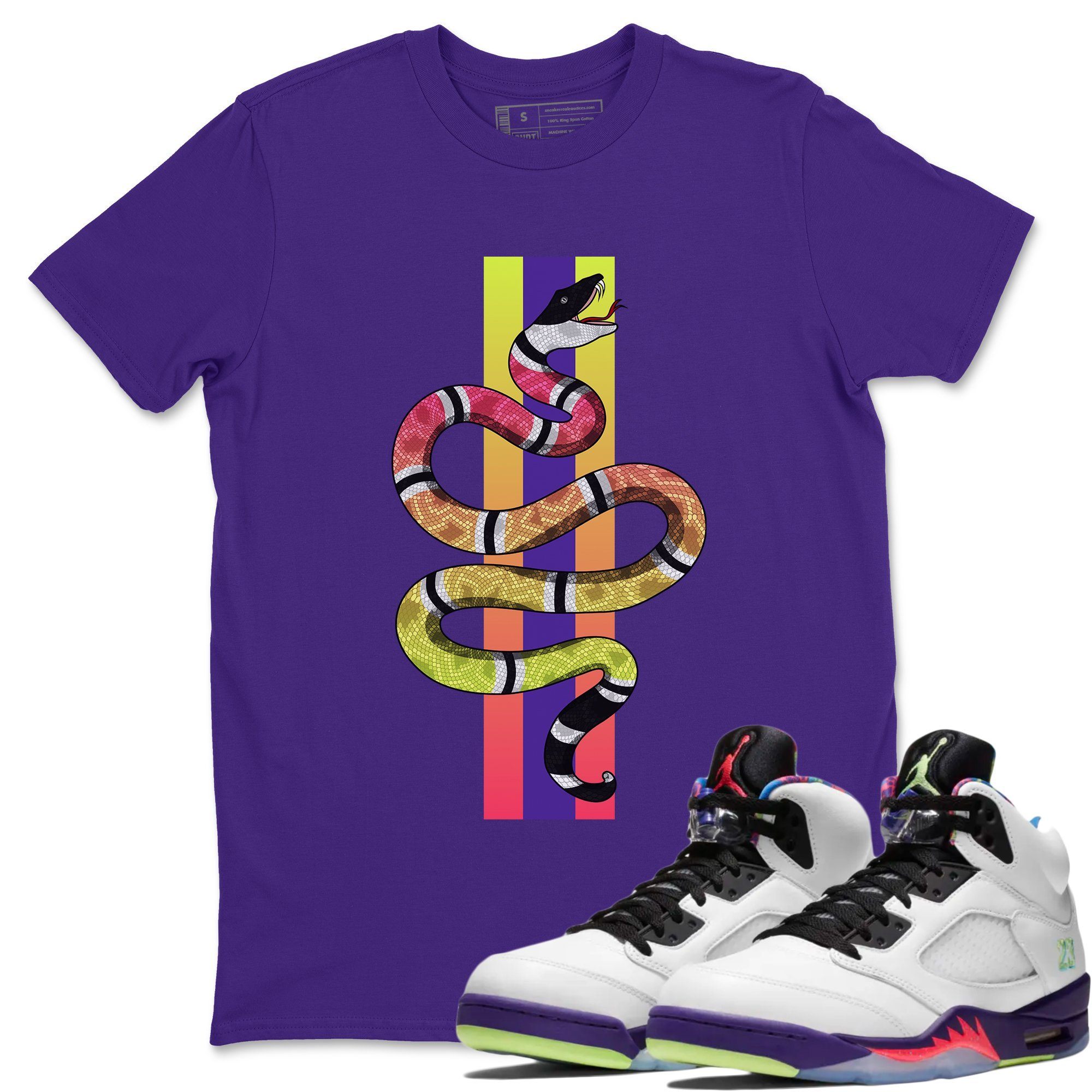 Snake Unisex Tops - Air Jordan 5 Ghost Green