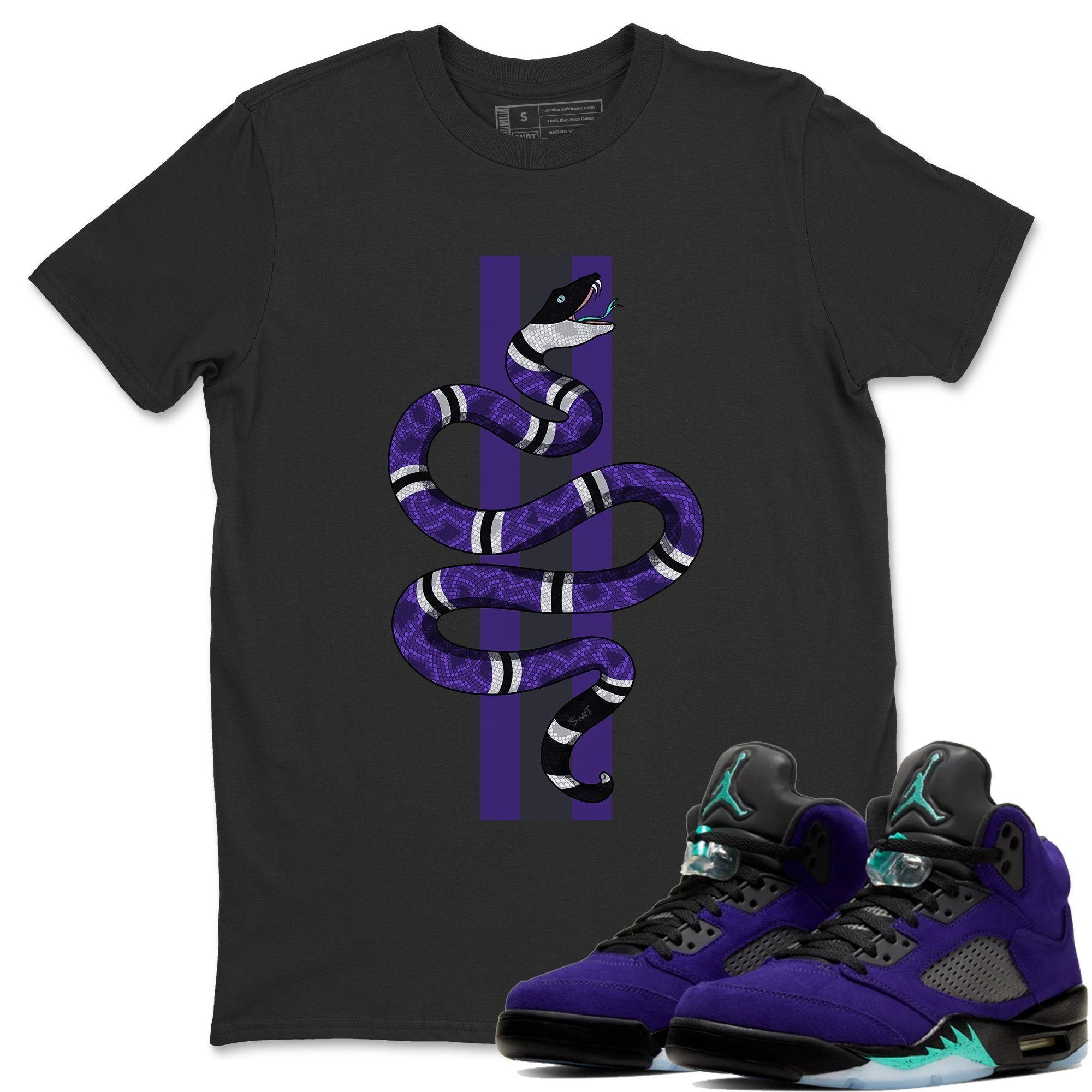 Snake Unisex Tops - Air Jordan 5 Purple Grape