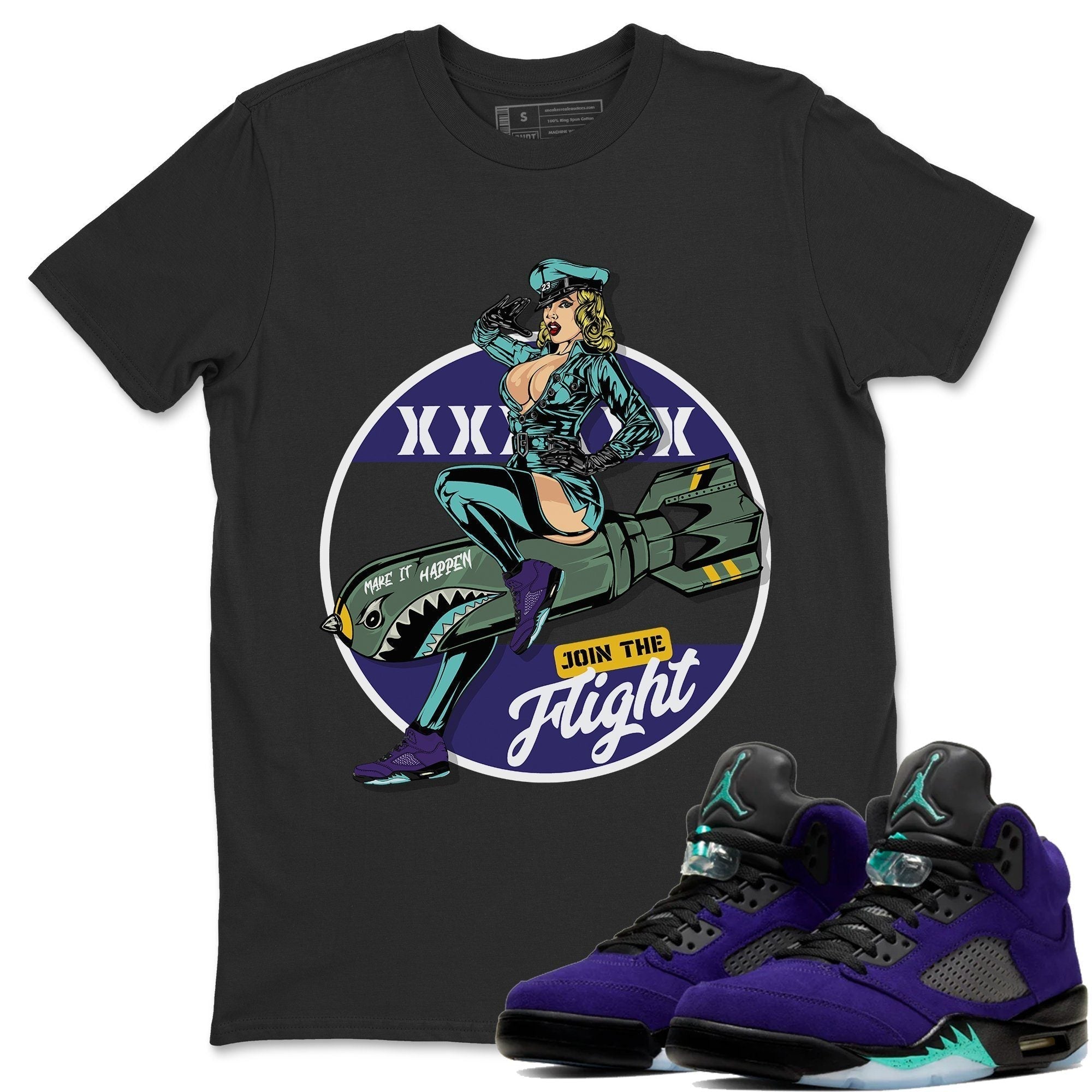 Pin Up Girl Unisex Tops - Air Jordan 5 Purple Grape