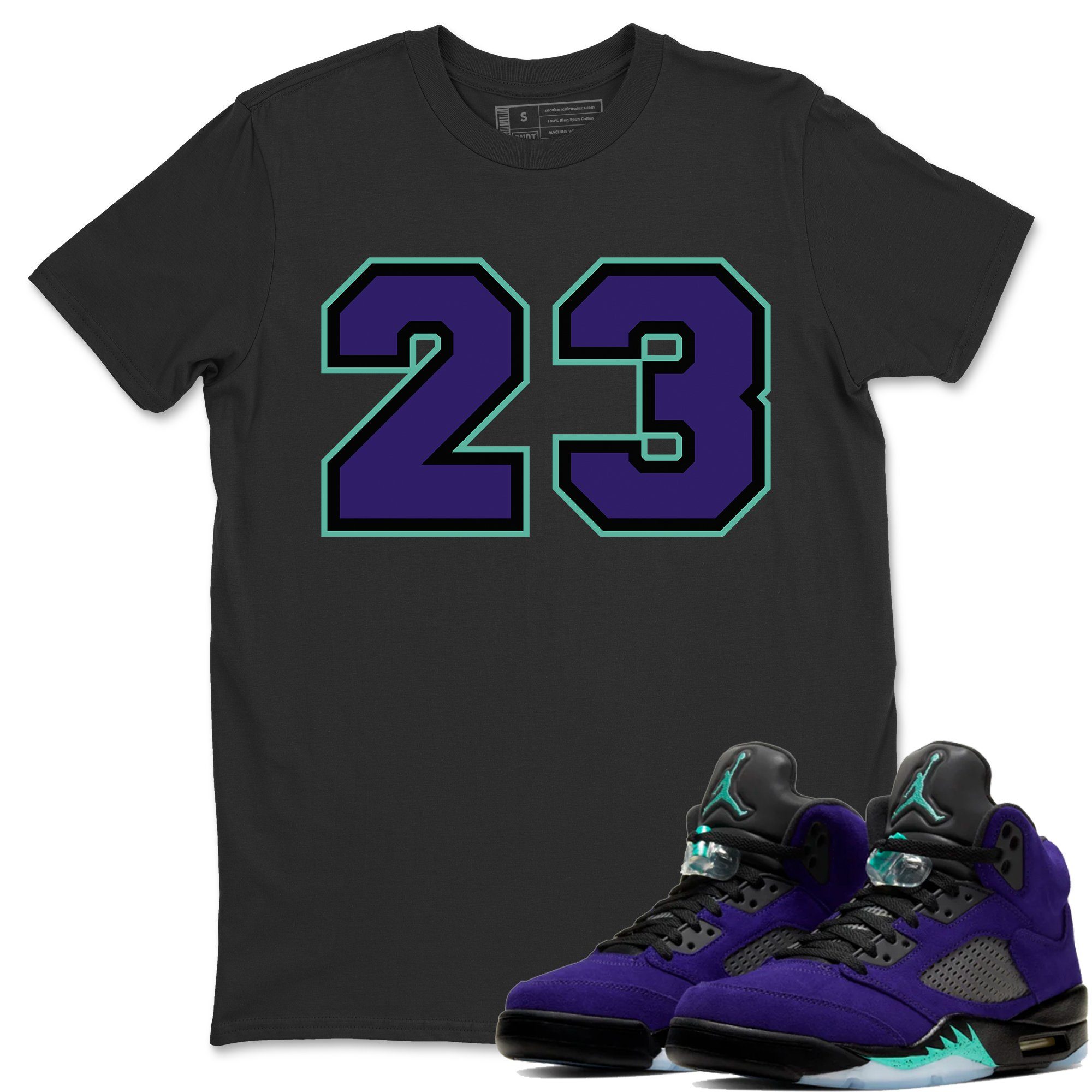 23 Unisex Tops - Air Jordan 5 Purple Grape
