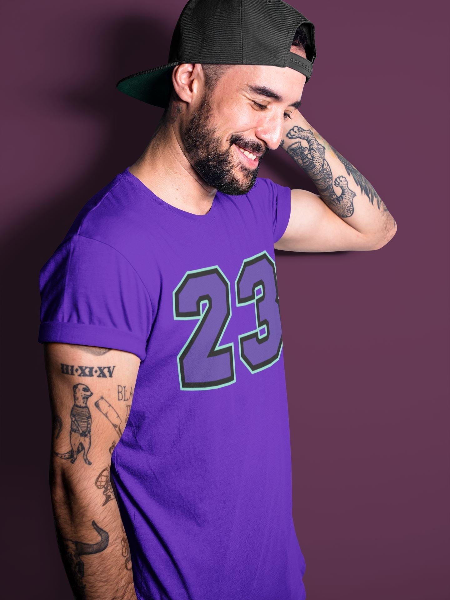 23 Unisex Tops - Air Jordan 5 Purple Grape