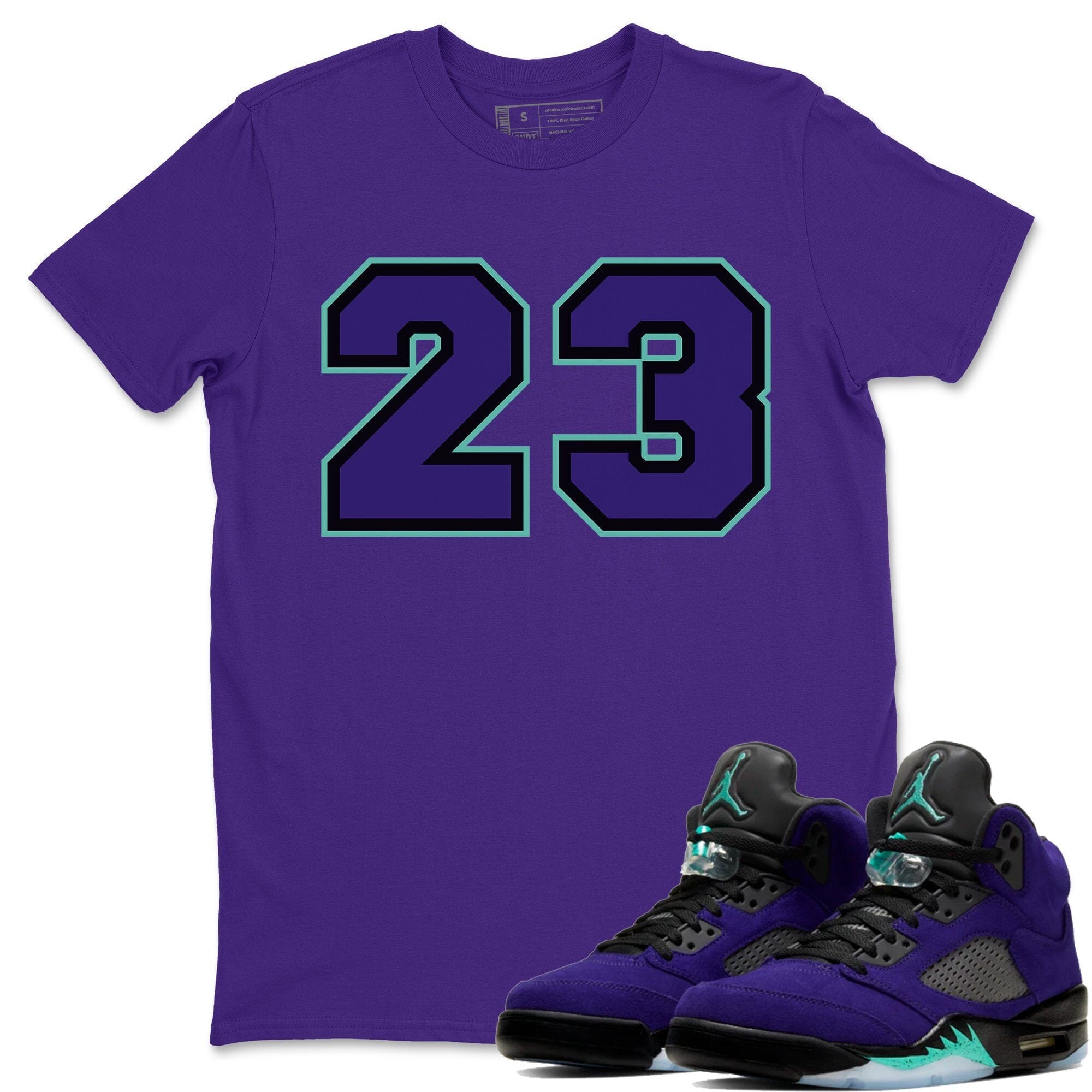23 Unisex Tops - Air Jordan 5 Purple Grape