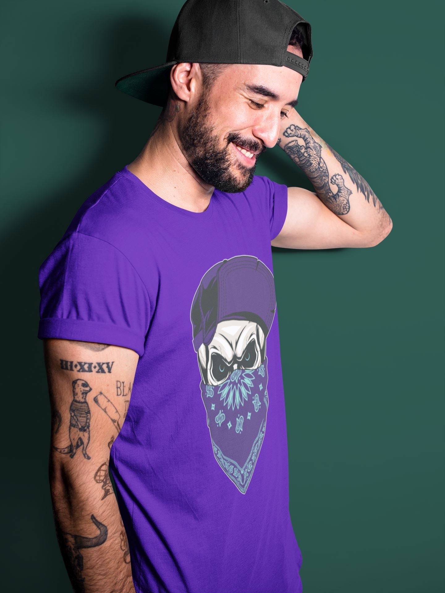 Skull Hat Unisex Tops - Air Jordan 5 Purple Grape