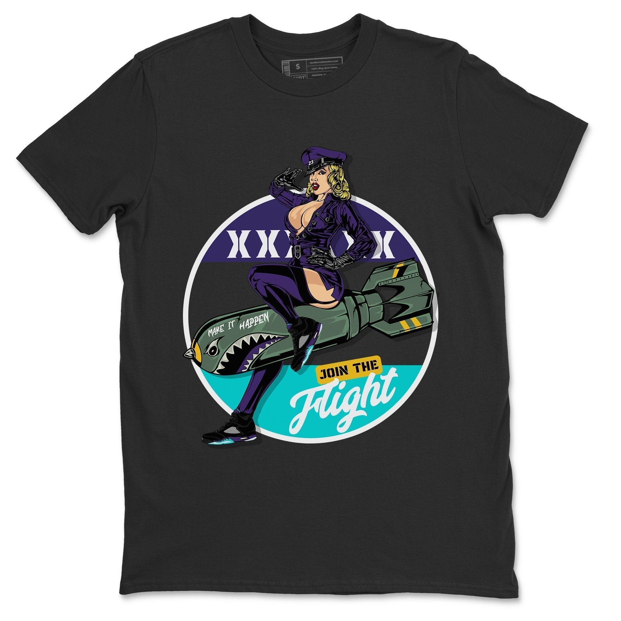Pin Up Girl Unisex Tops - Air Jordan 5 Black Grape