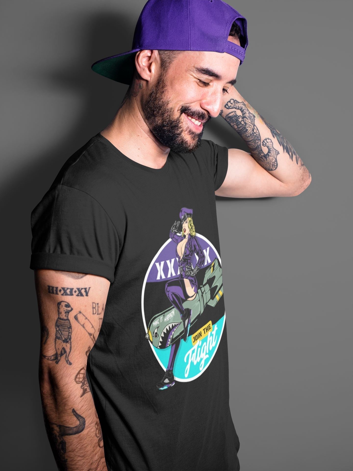 Pin Up Girl Unisex Tops - Air Jordan 5 Black Grape