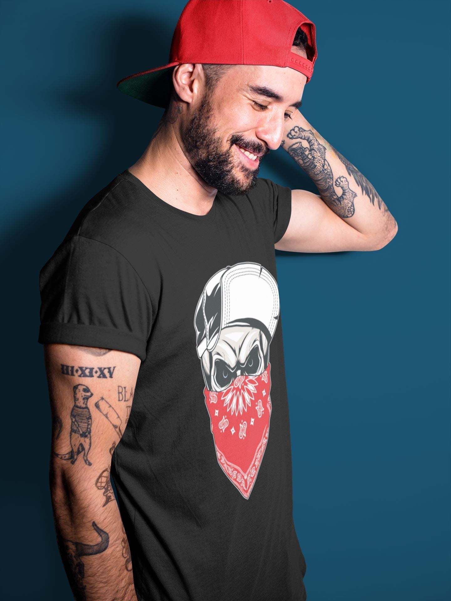 Skull Hat Unisex Tops - Air Jordan 5 Fire Red