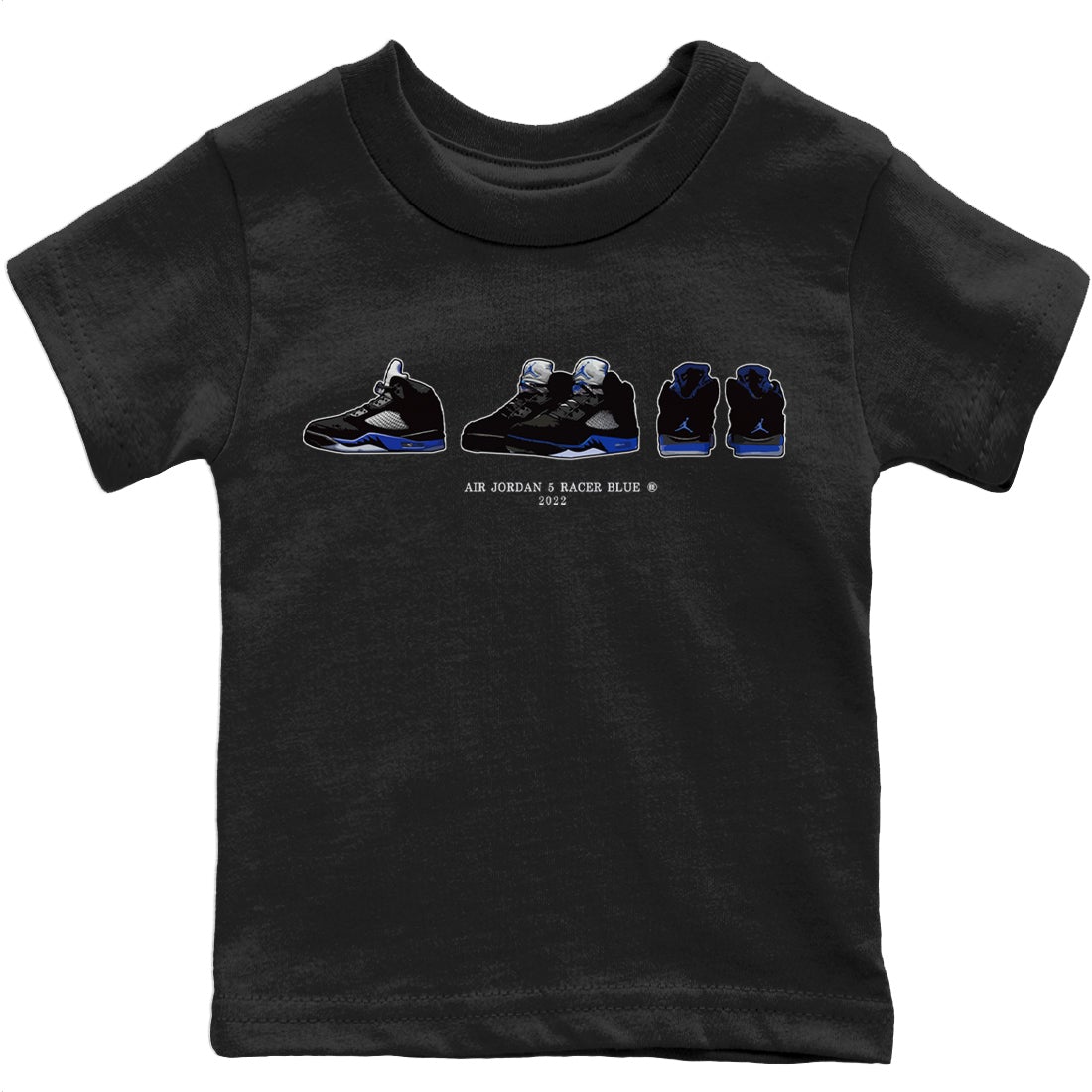 snkmatch Prelude Kids Tops - Air Jordan 5 Racer Blue
