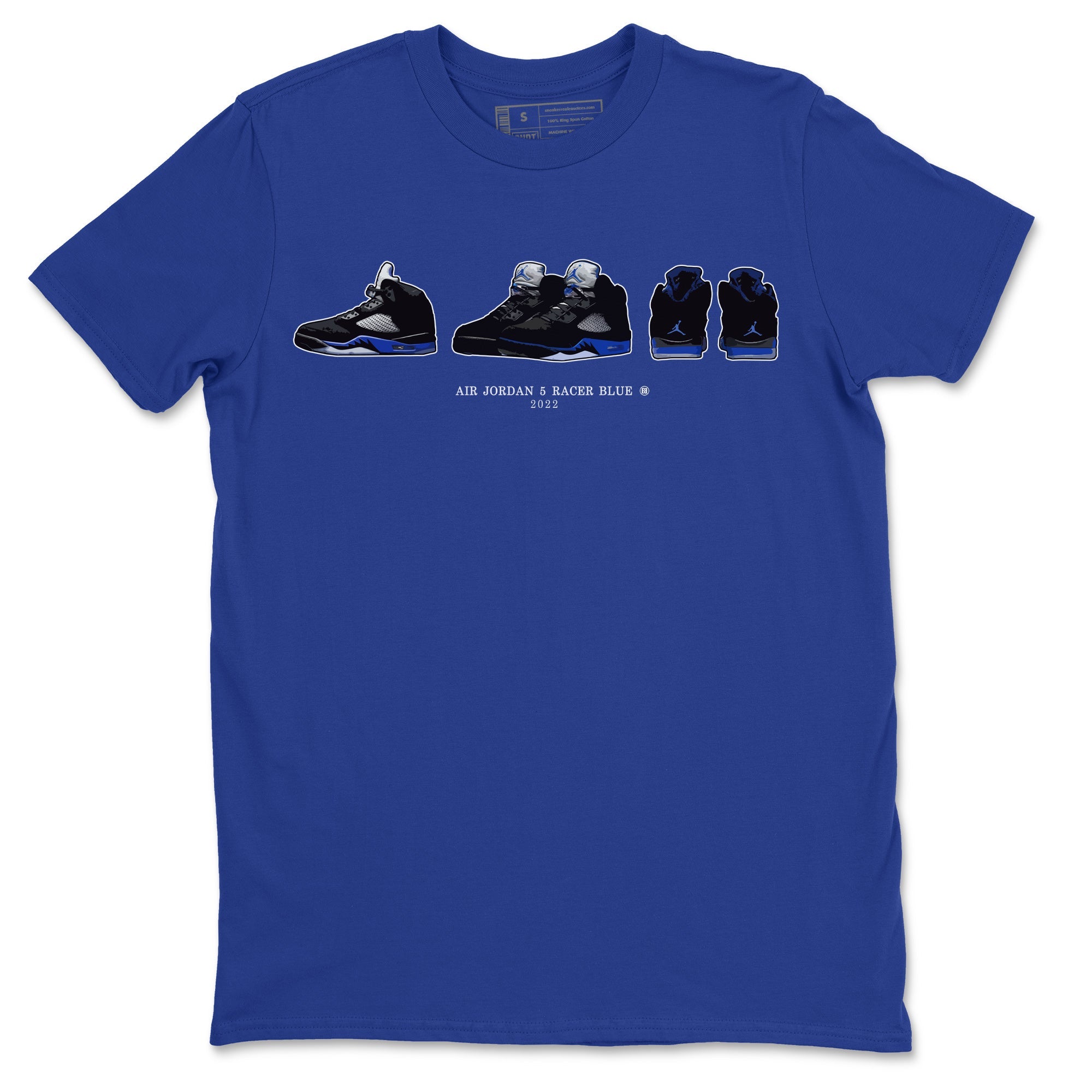 snkmatch Prelude Unisex Tops - Air Jordan 5 Racer Blue