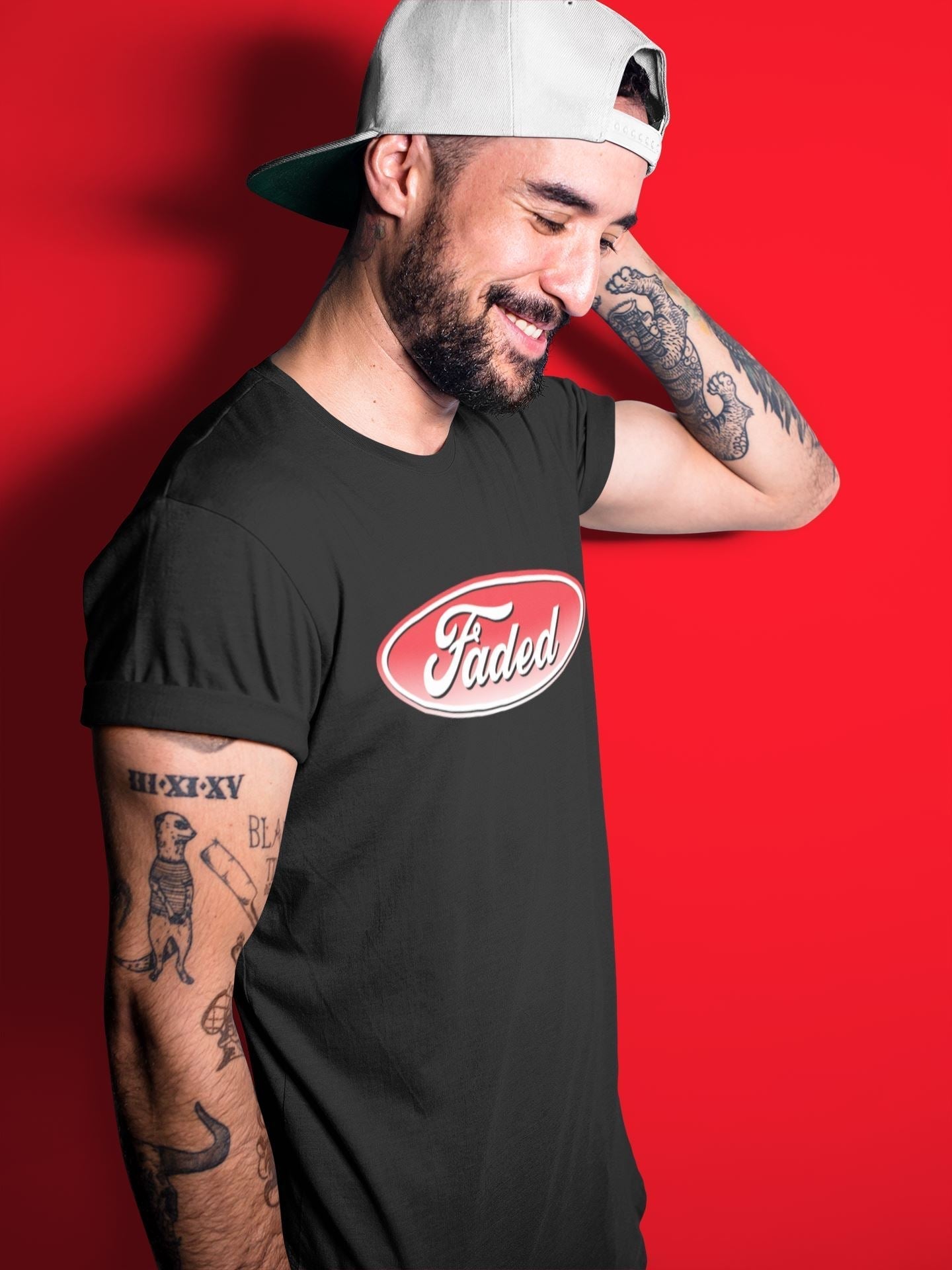 Faded Unisex Tops - Air Jordan 5 Raging Bull