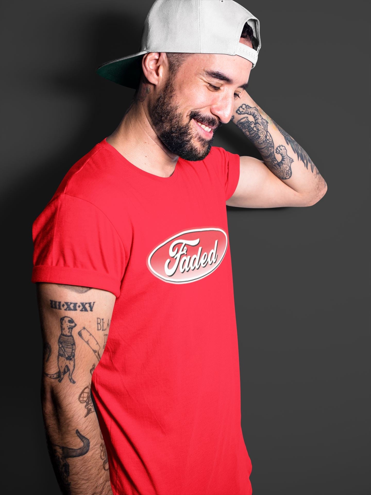 Faded Unisex Tops - Air Jordan 5 Raging Bull