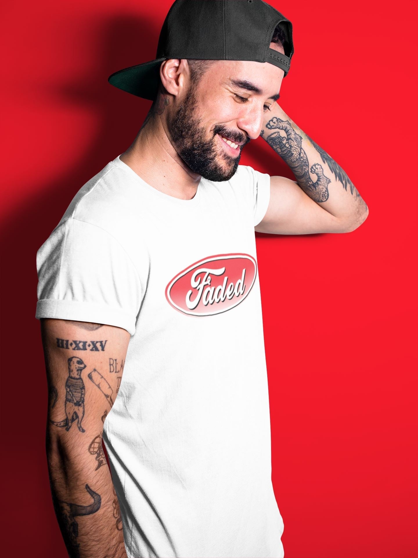 Faded Unisex Tops - Air Jordan 5 Raging Bull