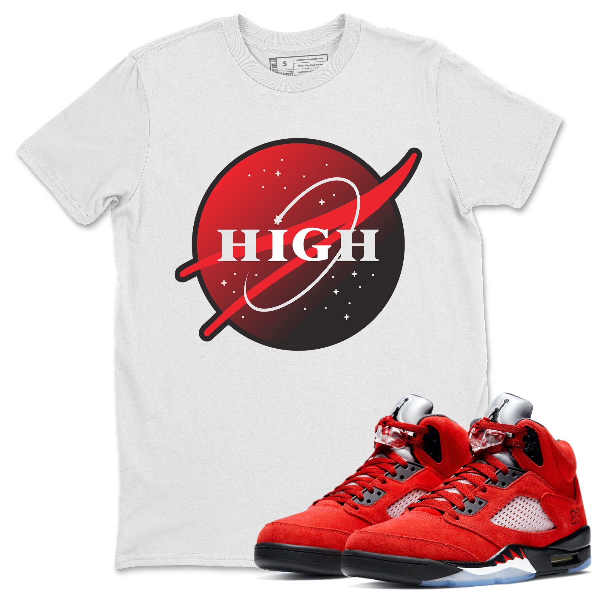 High Unisex Tops - Air Jordan 5 Raging Bull