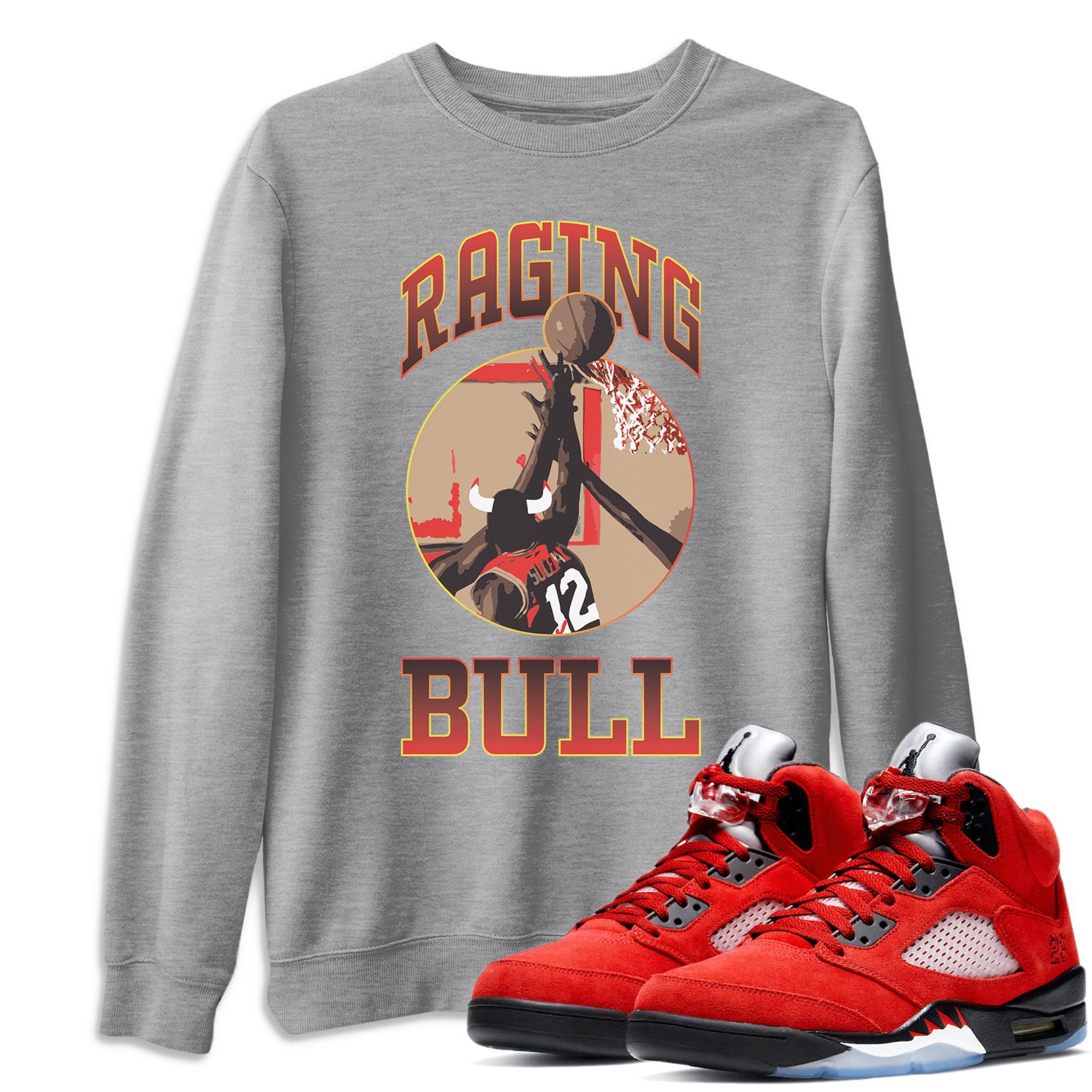 Raging Unisex Tops - Air Jordan 5 Raging Bull