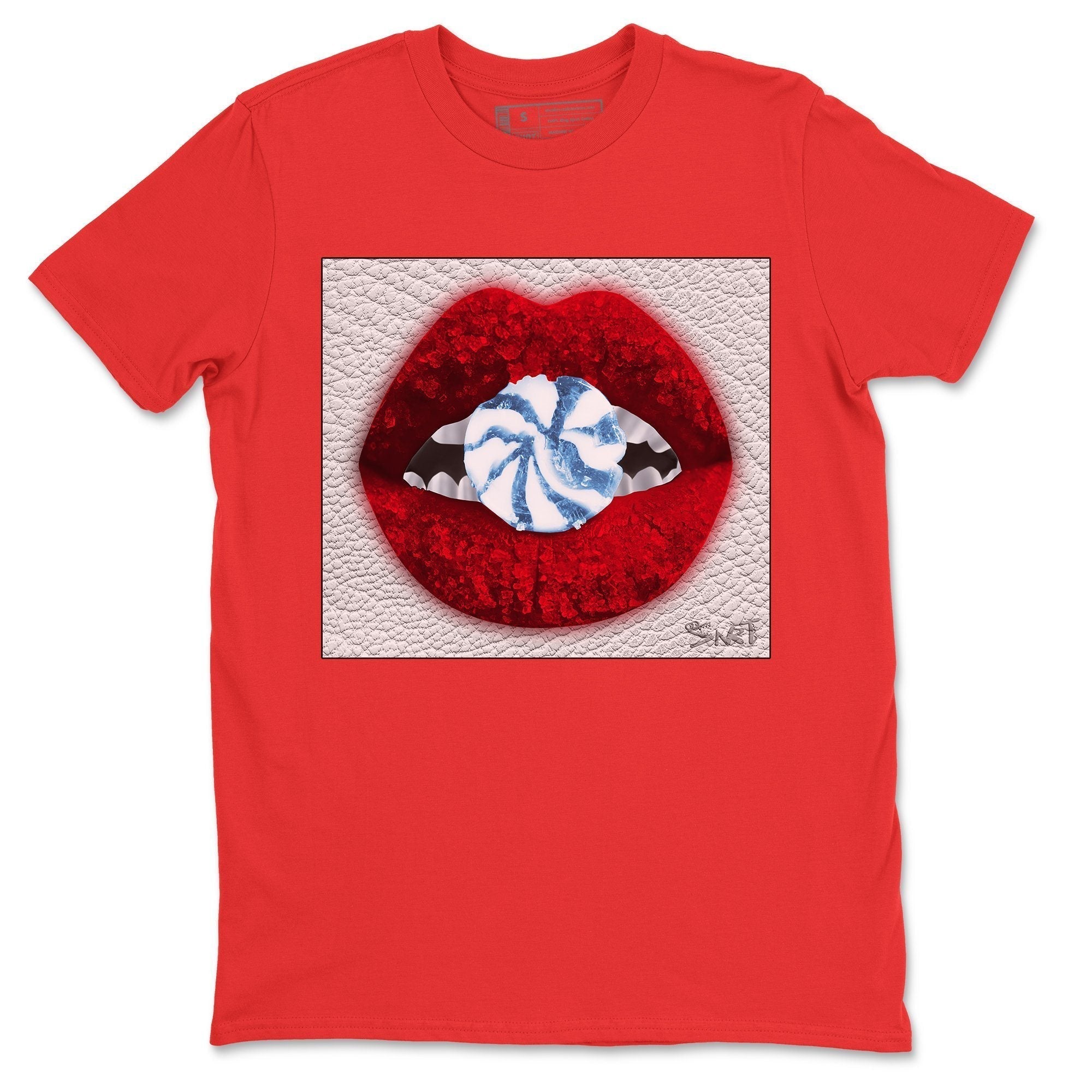 Lips Candy Unisex Tops - Air Jordan 5 Fire Red