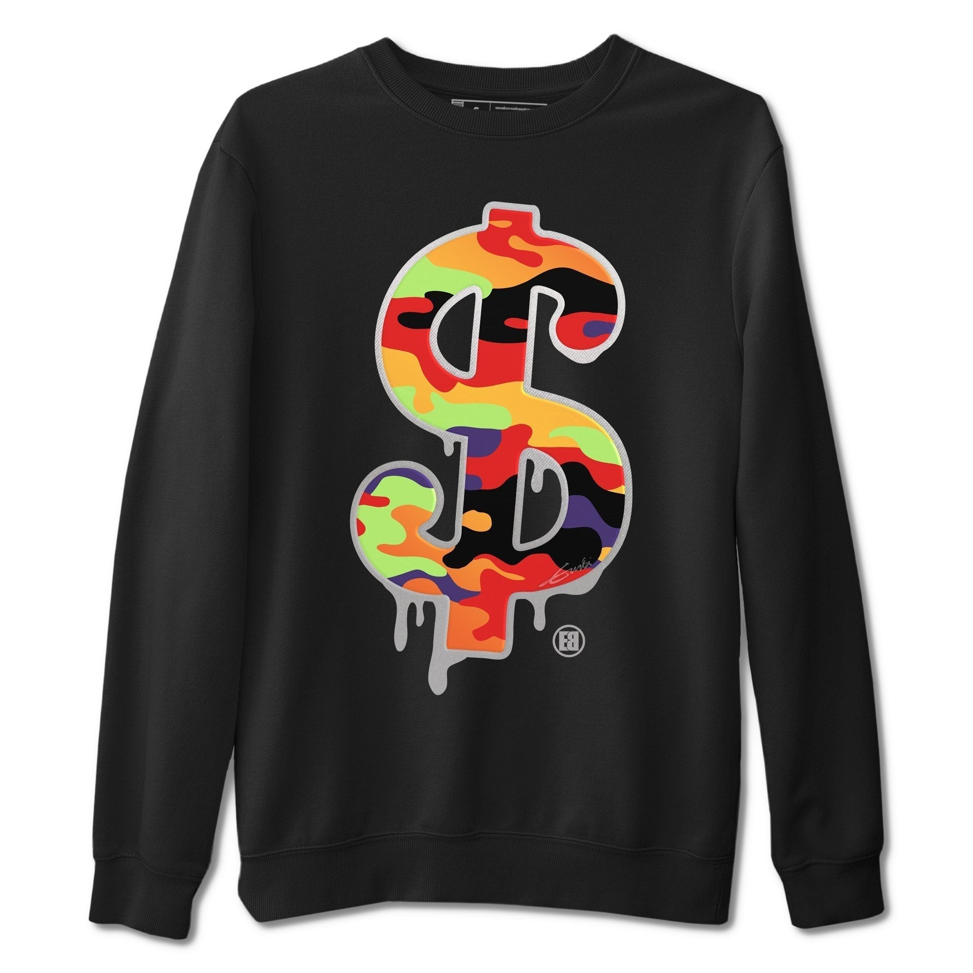 Dollar Camo Unisex Tops - Air Jordan 5 What The