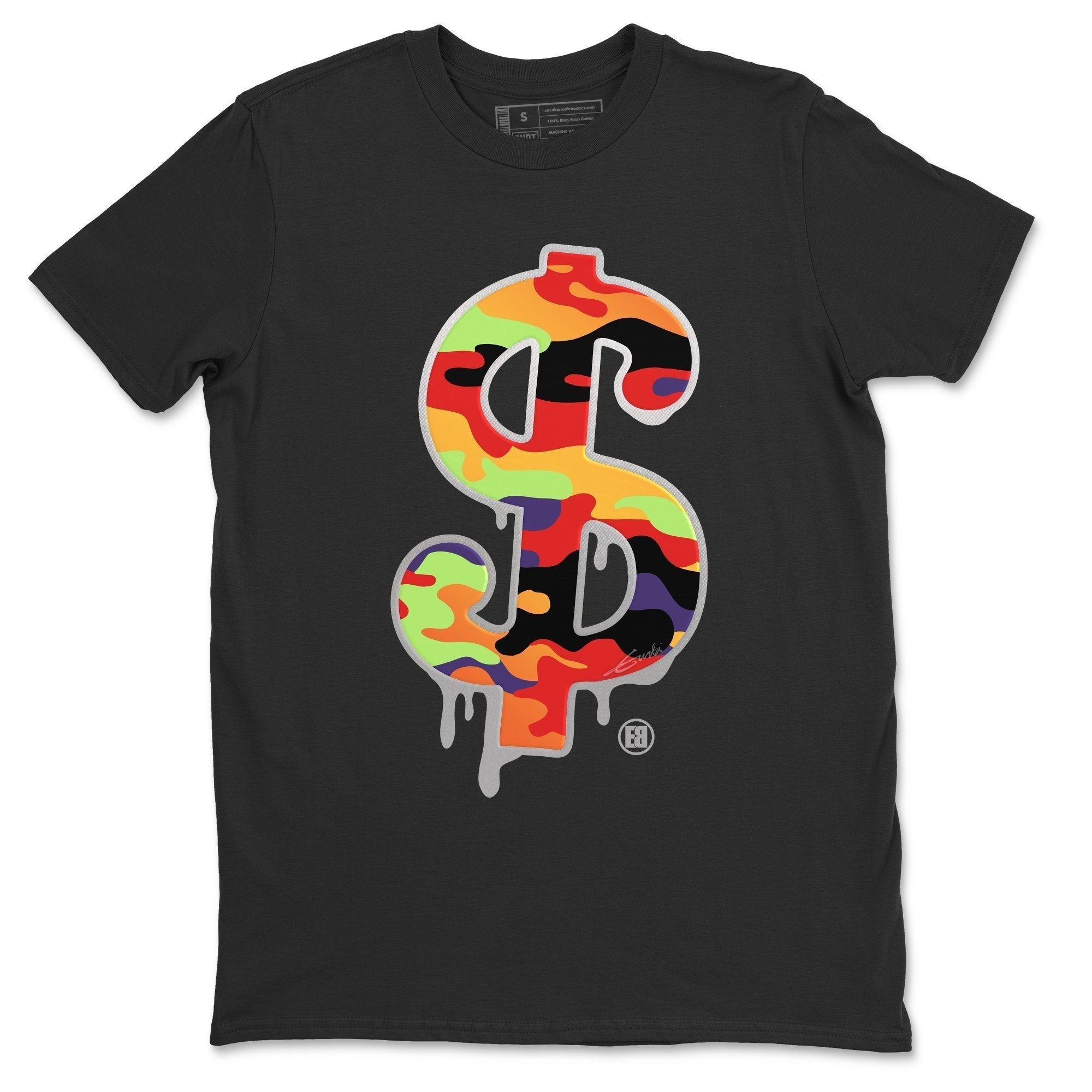 Dollar Camo Unisex Tops - Air Jordan 5 What The