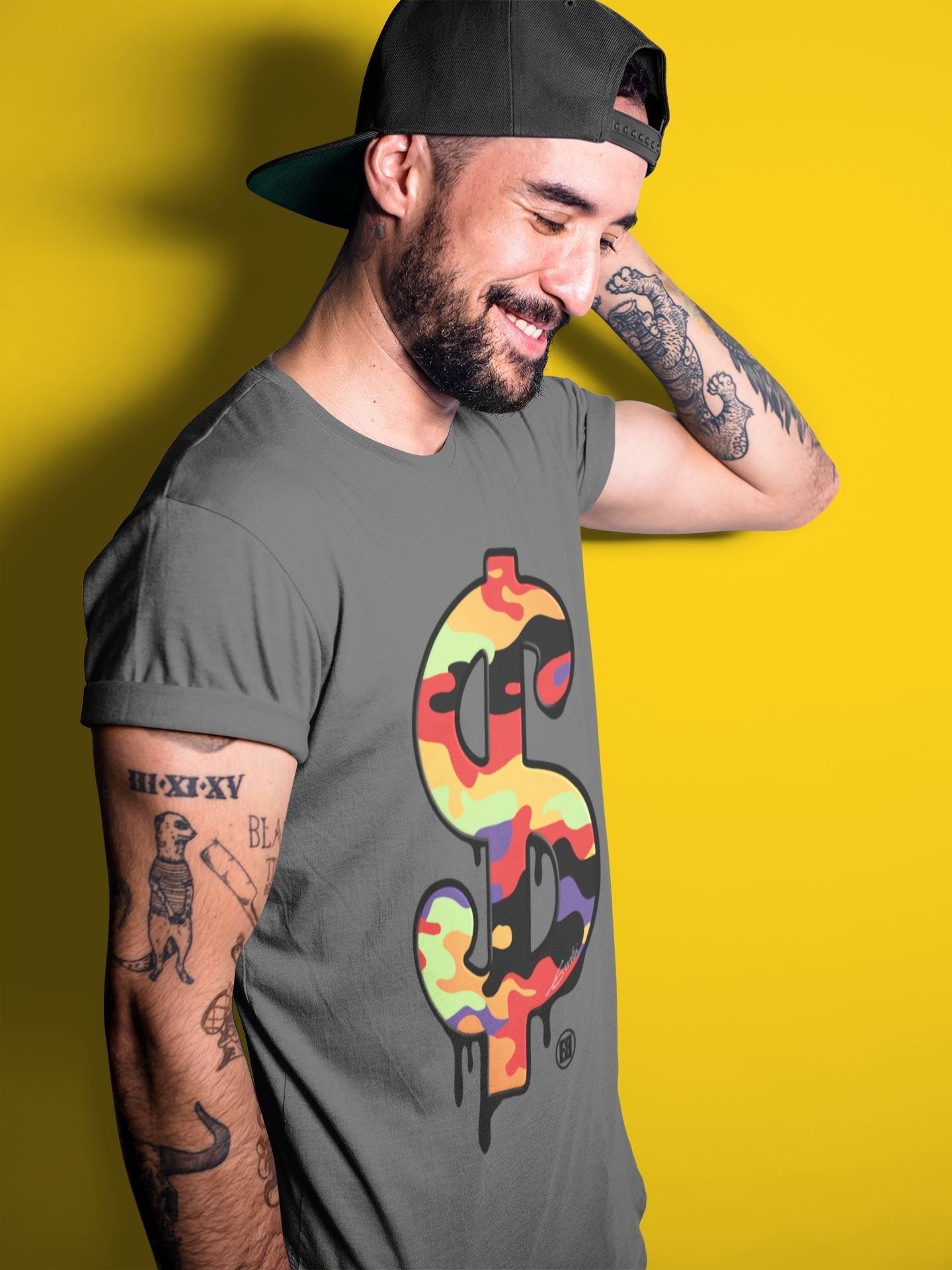 Dollar Camo Unisex Tops - Air Jordan 5 What The