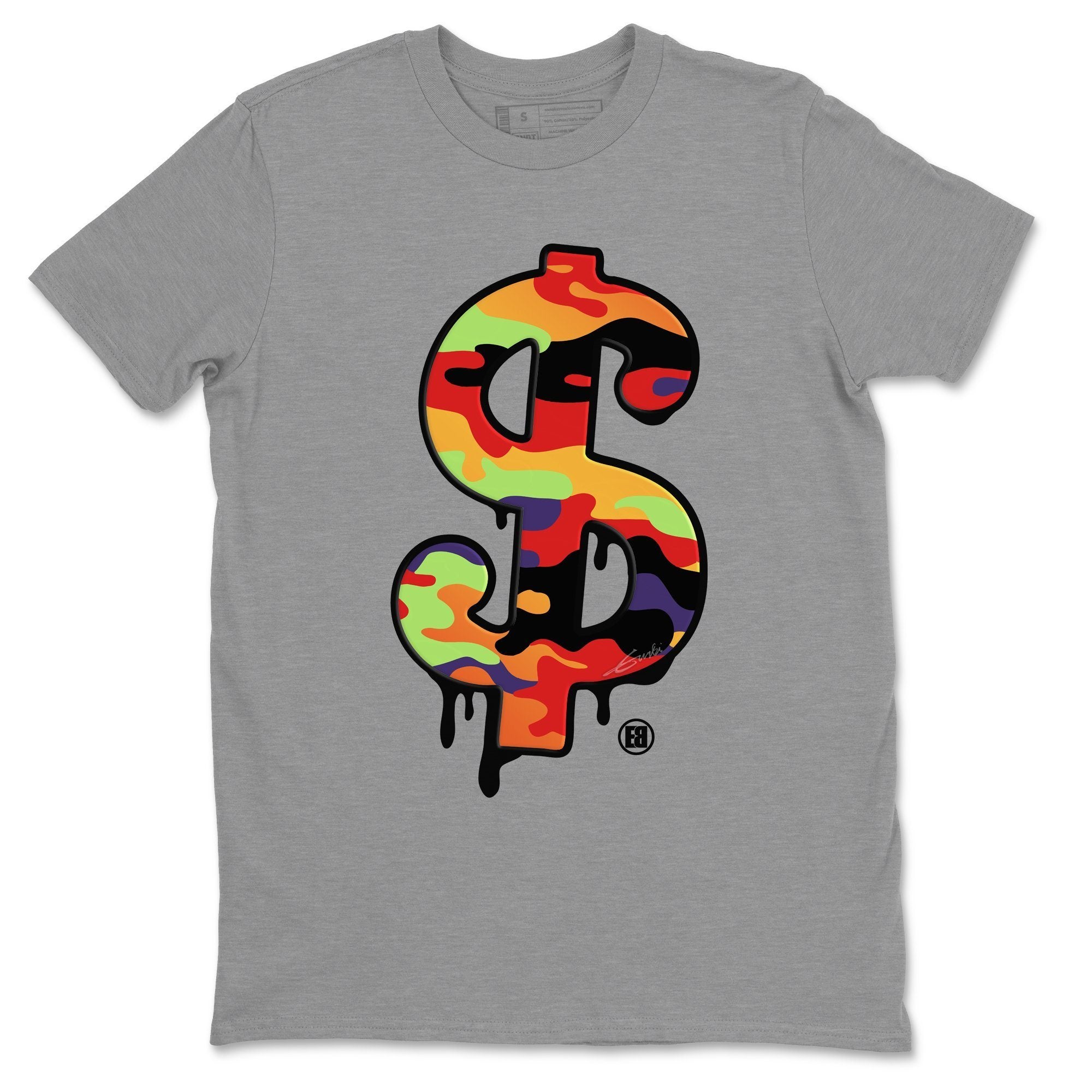 Dollar Camo Unisex Tops - Air Jordan 5 What The