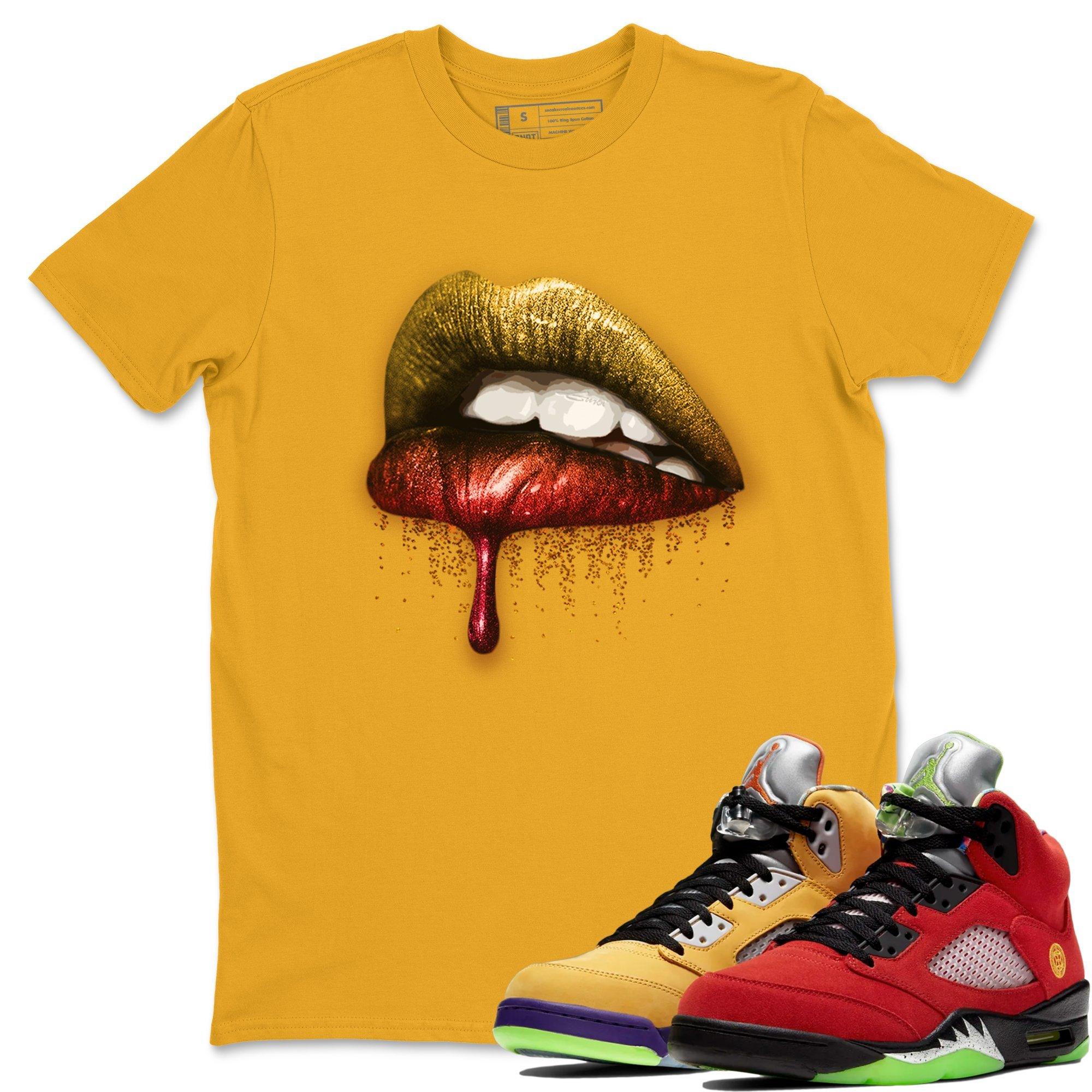 Dripping Lips Unisex Tops - Air Jordan 5 What The