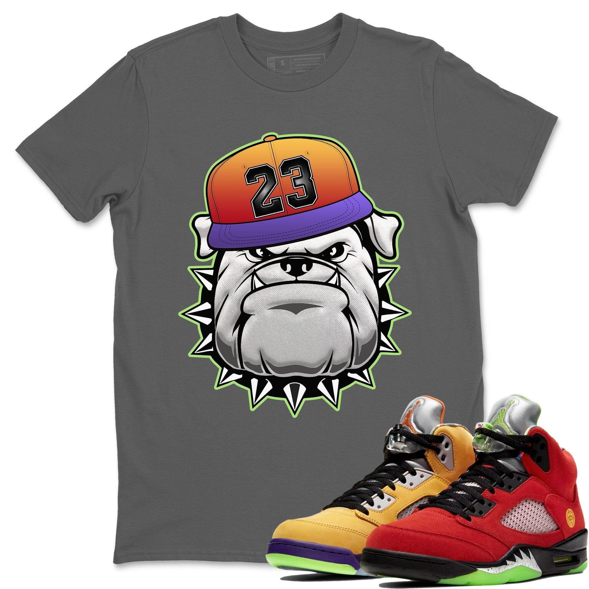 English Bulldog Unisex Tops - Air Jordan 5 What The