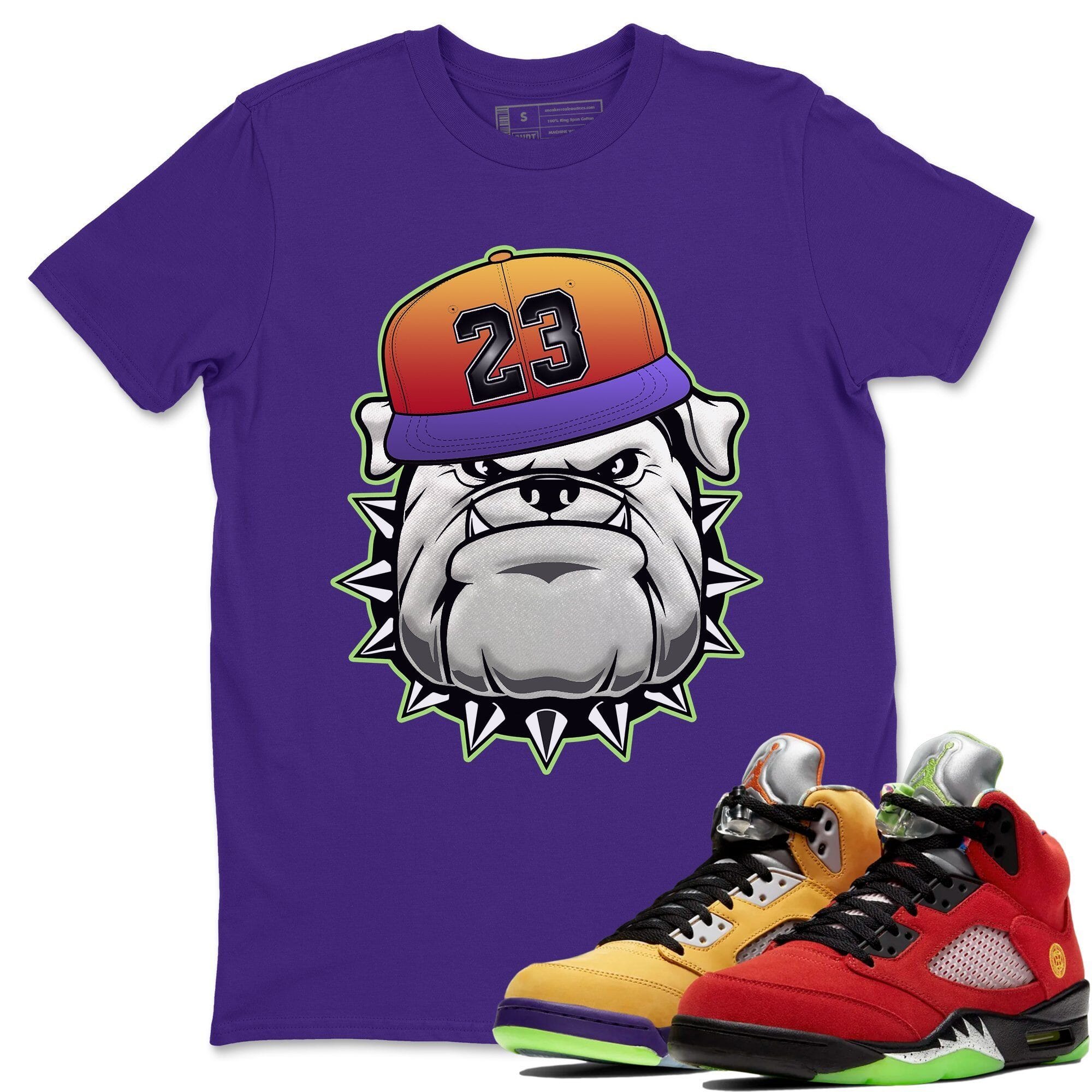 English Bulldog Unisex Tops - Air Jordan 5 What The