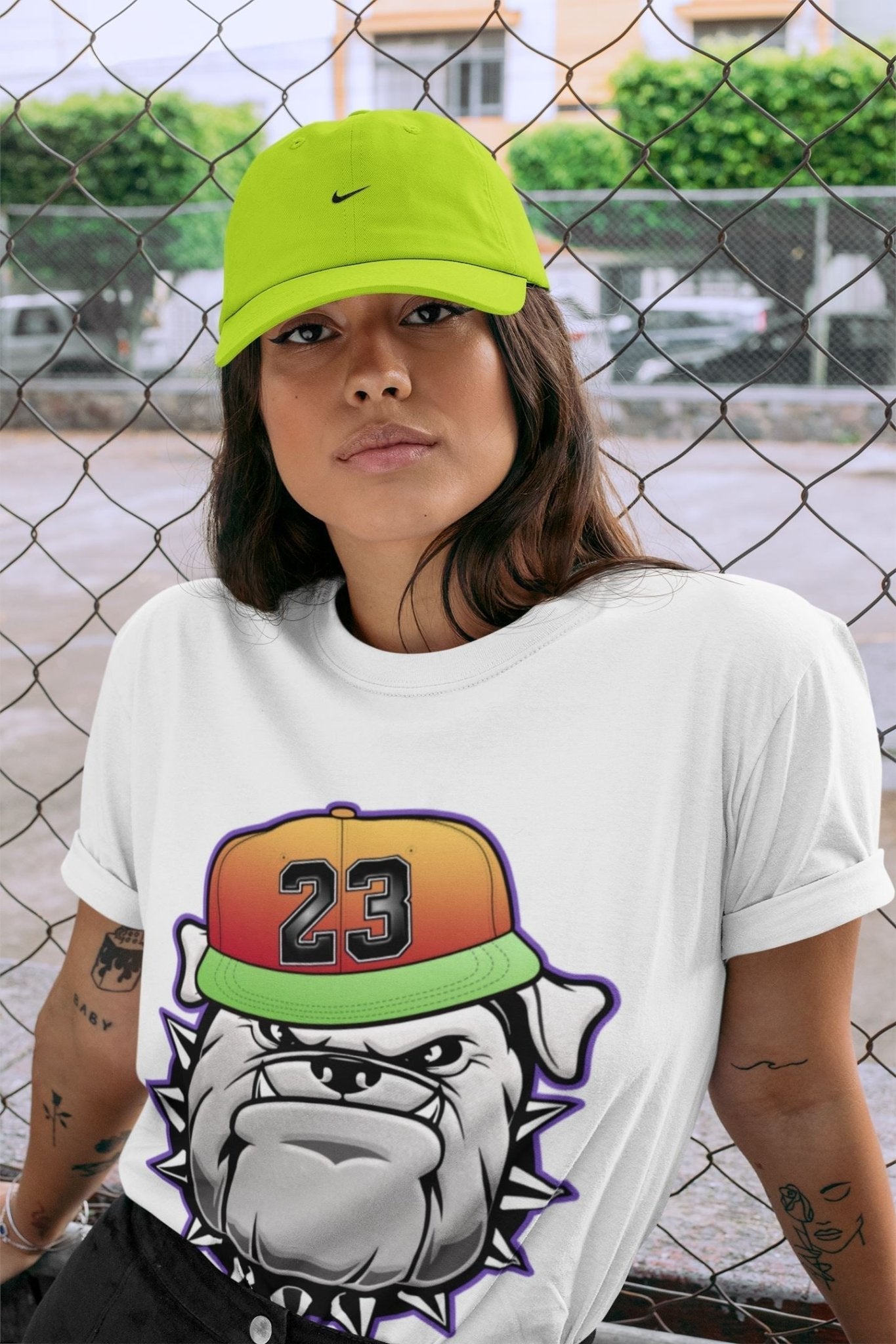 English Bulldog Unisex Tops - Air Jordan 5 What The