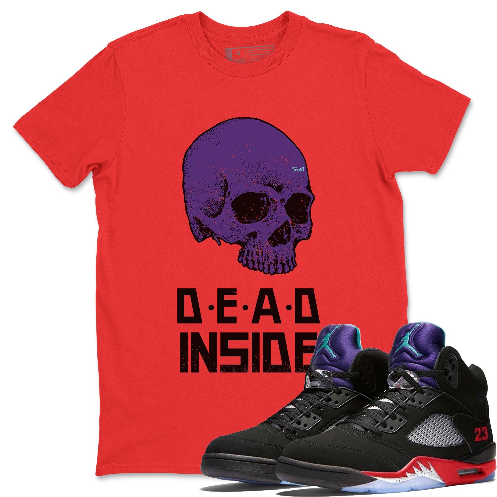 Skull Dead Inside Unisex Tops - Air Jordan 5 Top 3