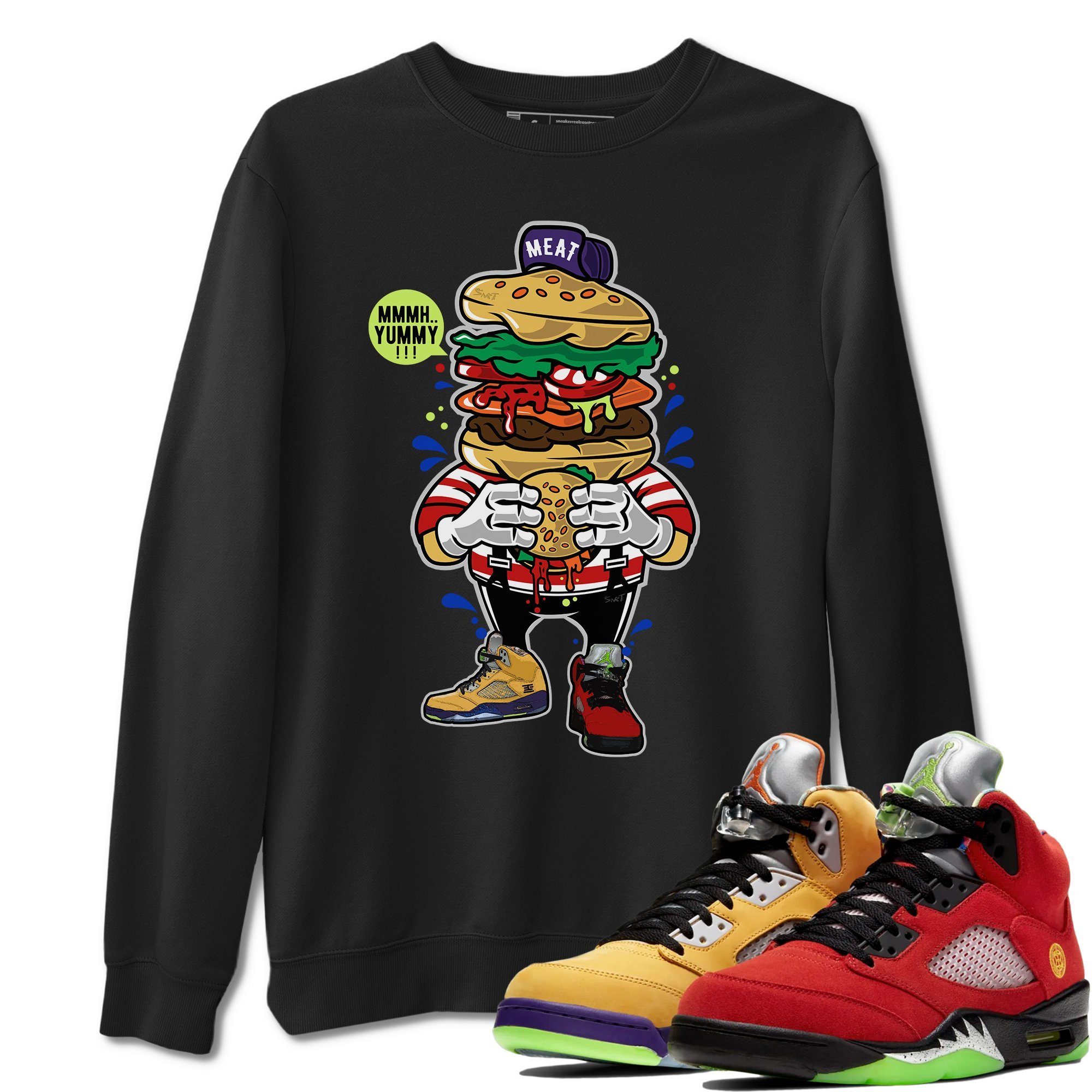 I Love Burger Unisex Tops - Air Jordan 5 What The