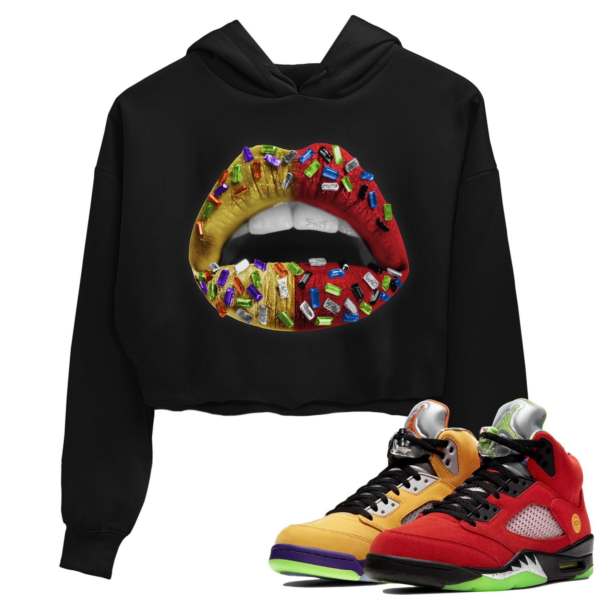 Lips Jewel Women's Tops - Air Jordan 5 What The