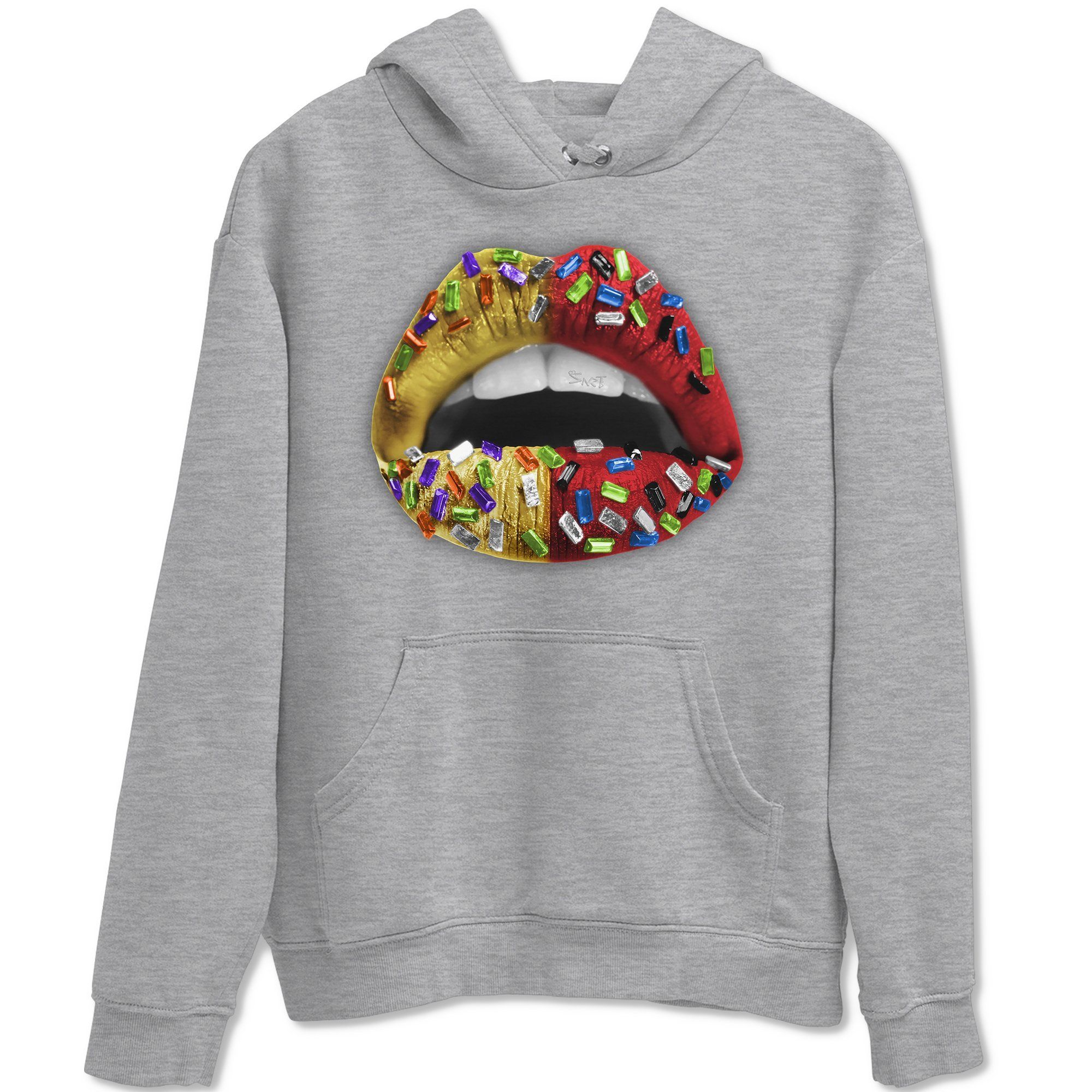 Lips Jewel Unisex Tops - Air Jordan 5 What The
