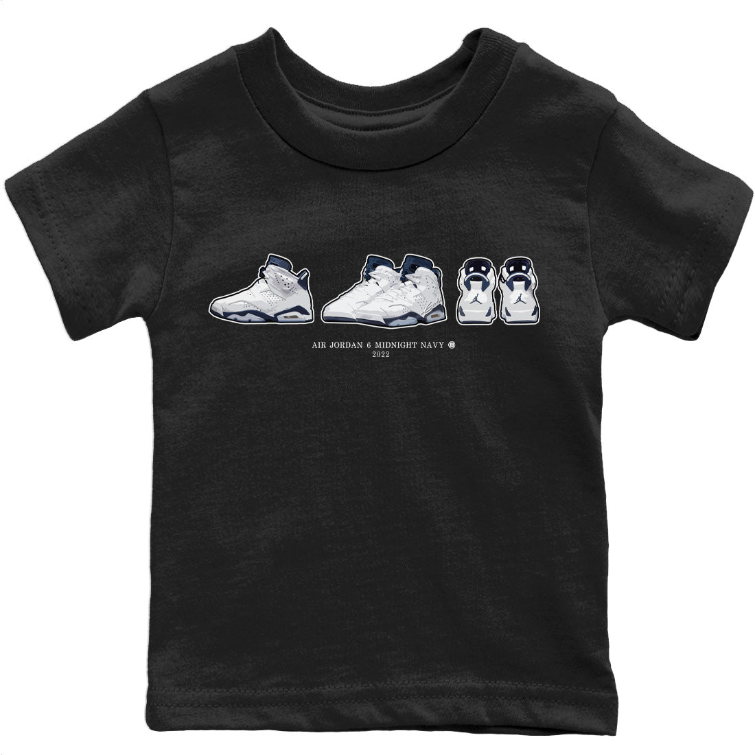 snkmatch Prelude Kids Tops - Air Jordan 6 Midnight Navy