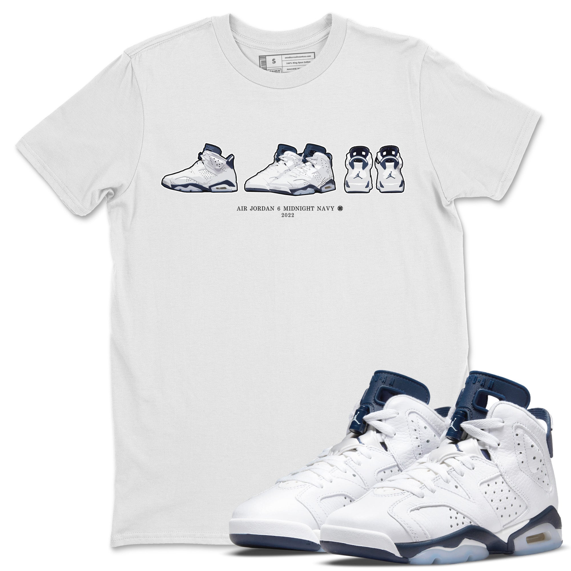 snkmatch Prelude Unisex Tops - Air Jordan 6 Midnight Navy