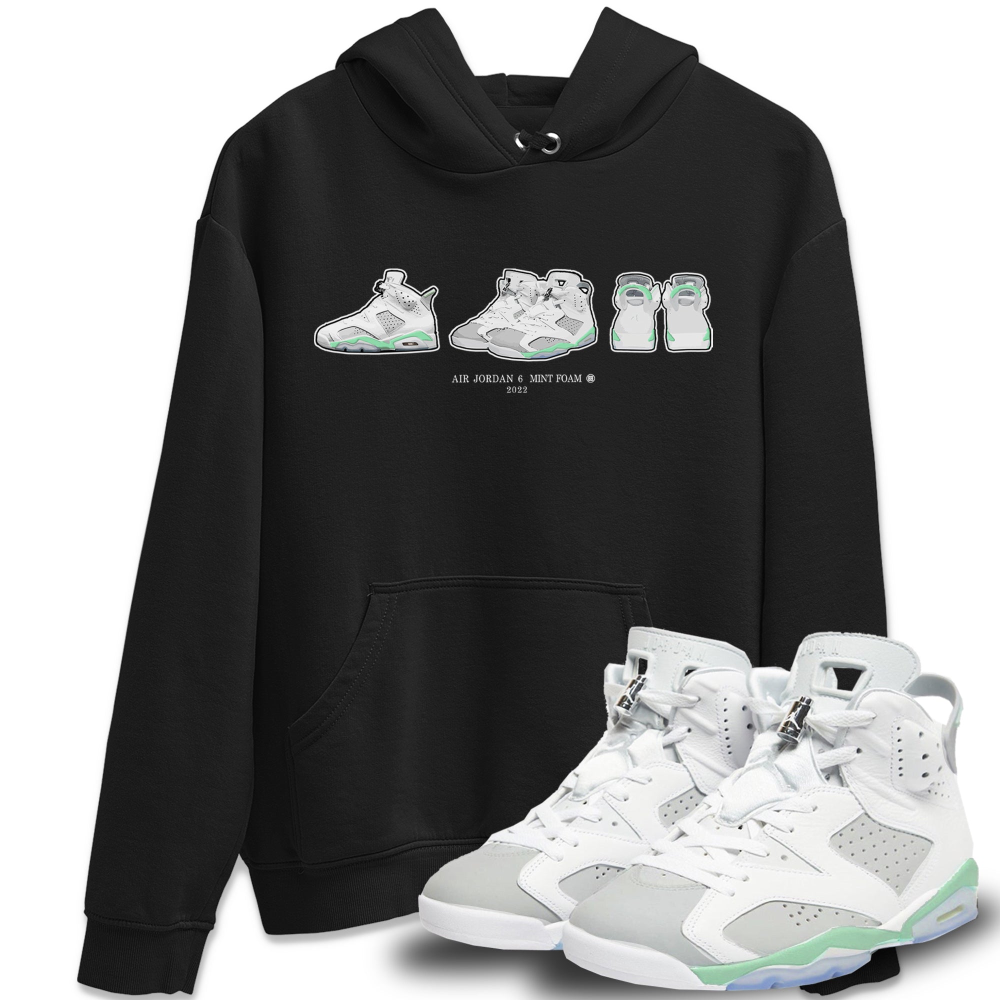 snkmatch Prelude Unisex Tops - Air Jordan 6 Mint Foam