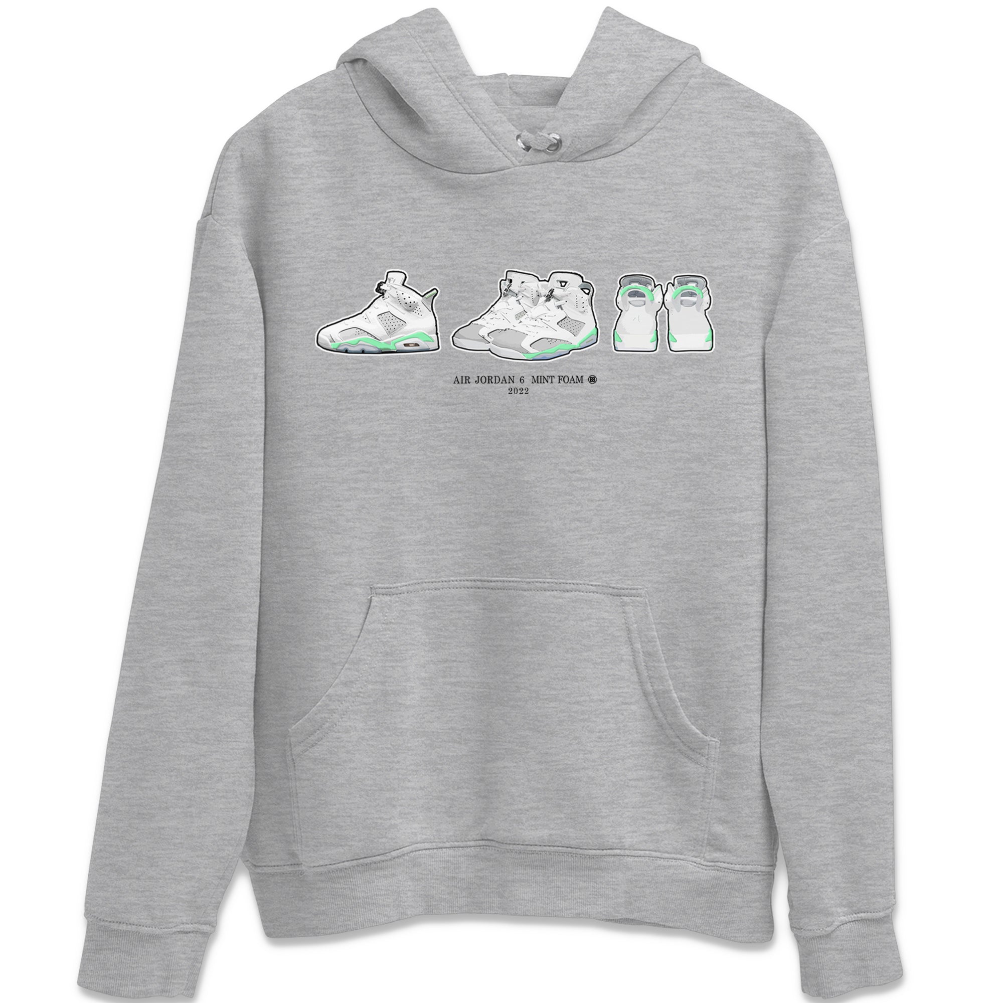 snkmatch Prelude Unisex Tops - Air Jordan 6 Mint Foam